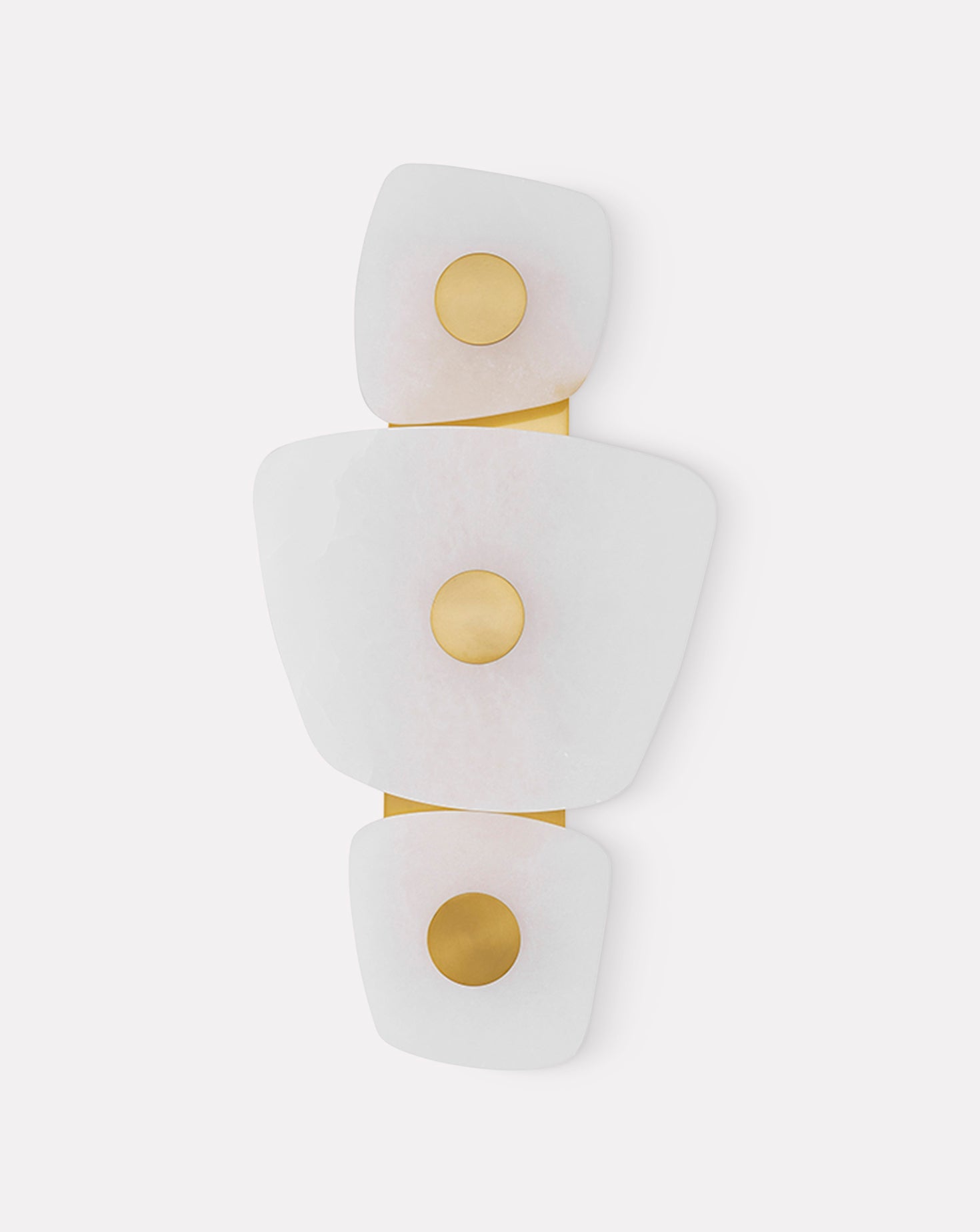 Holmdel Brass and Alabaster Wall Sconce