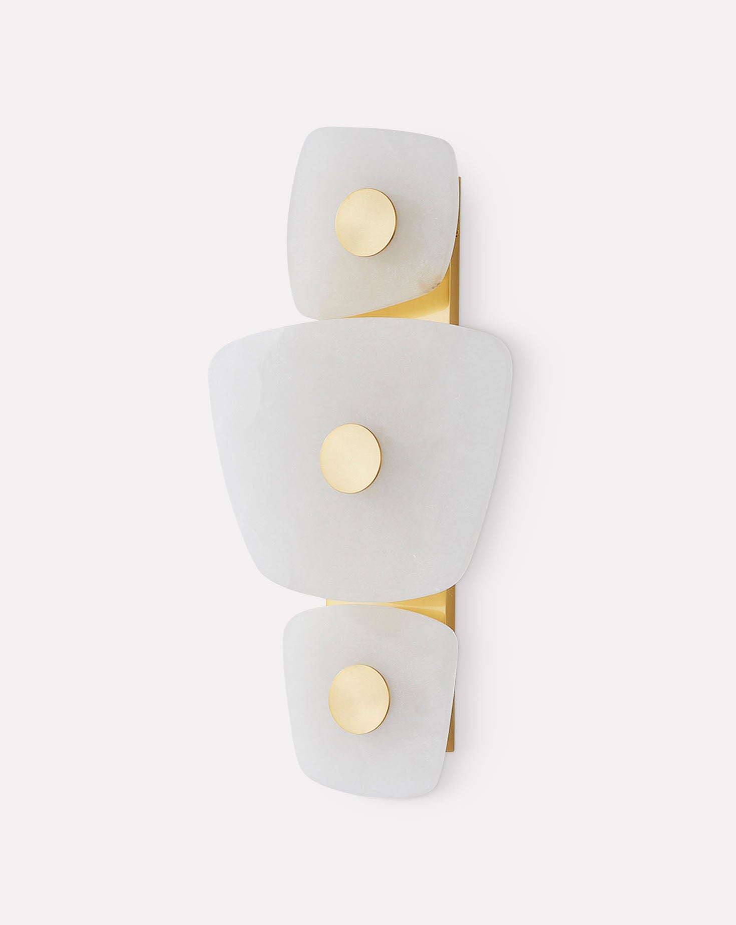 Holmdel Brass and Alabaster Wall Sconce