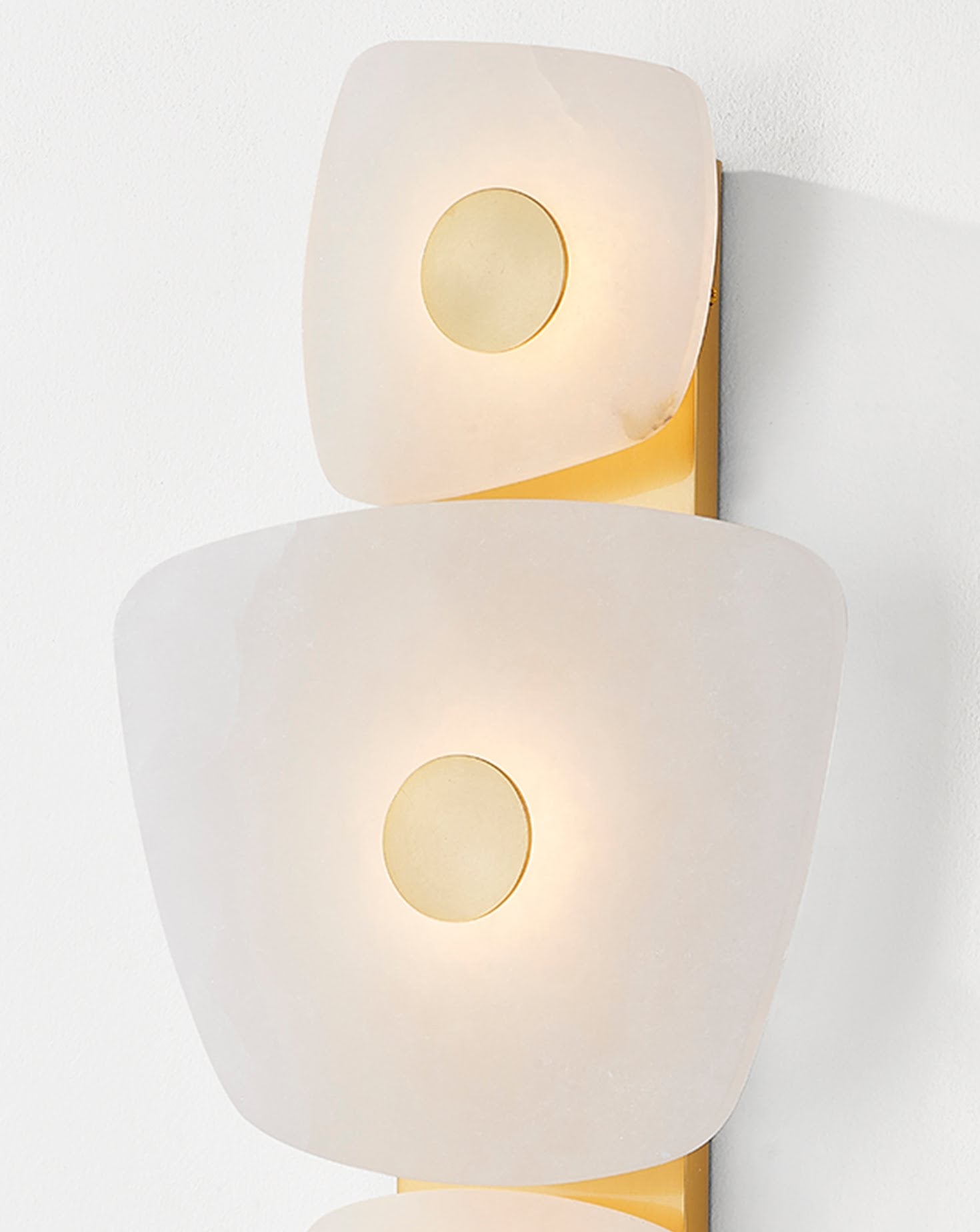 Holmdel Brass and Alabaster Wall Sconce