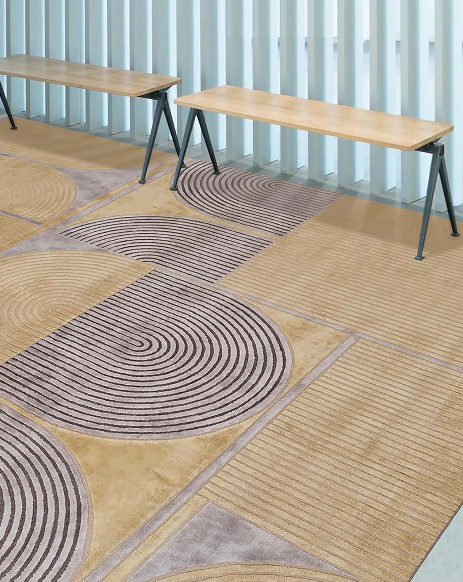 Irina Gold Rug Hands