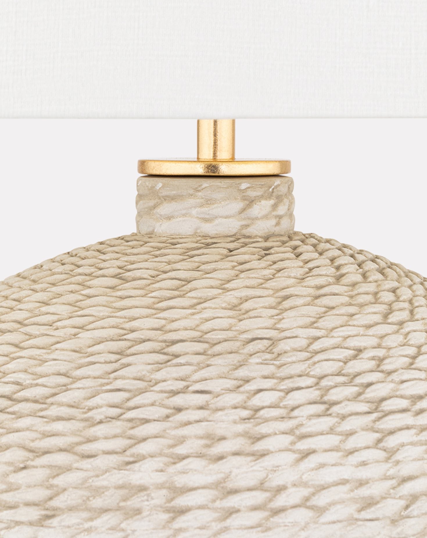 Katonah Gold Leaf and Alabaster Table Lamp