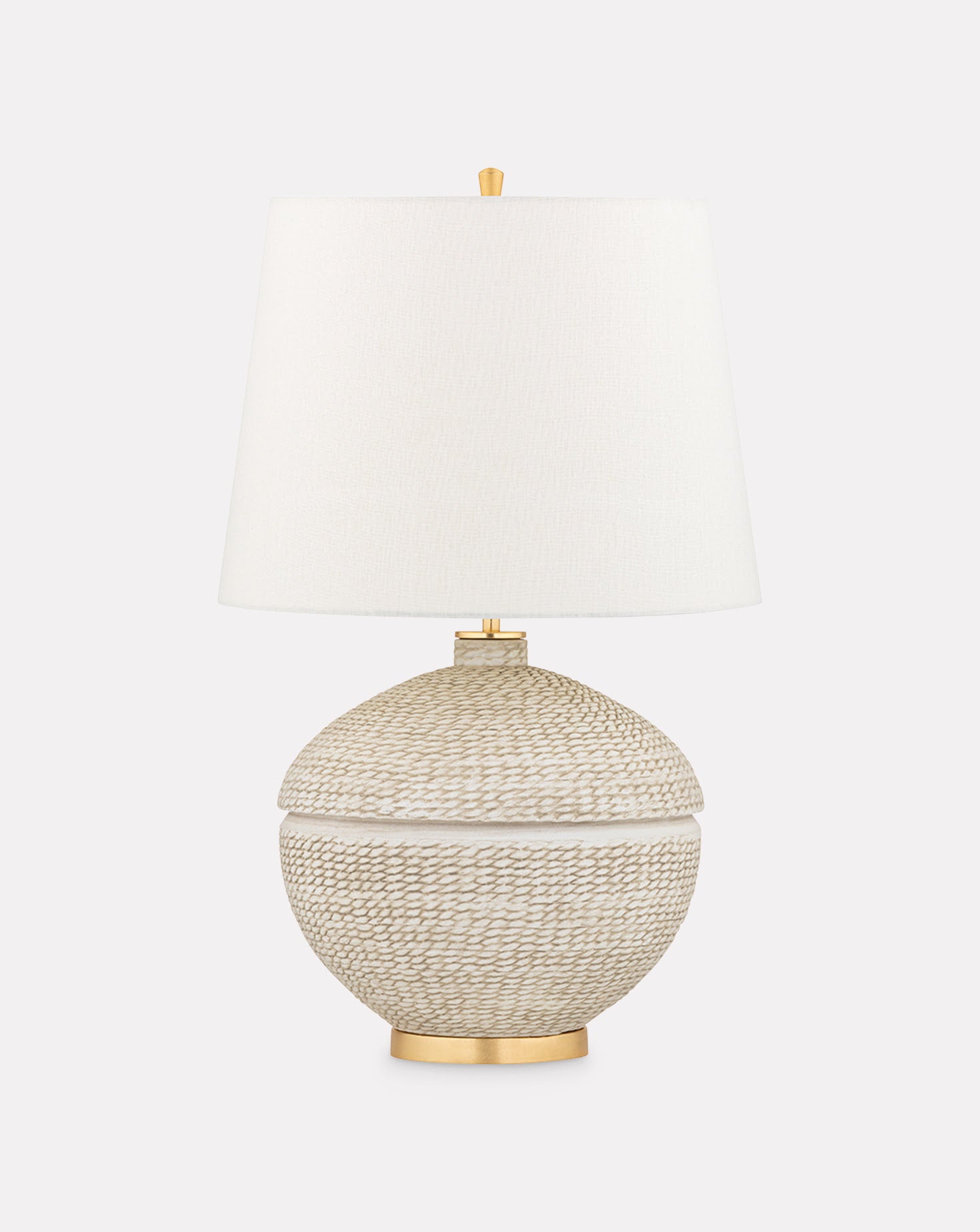 Katonah Gold Leaf and Alabaster Table Lamp