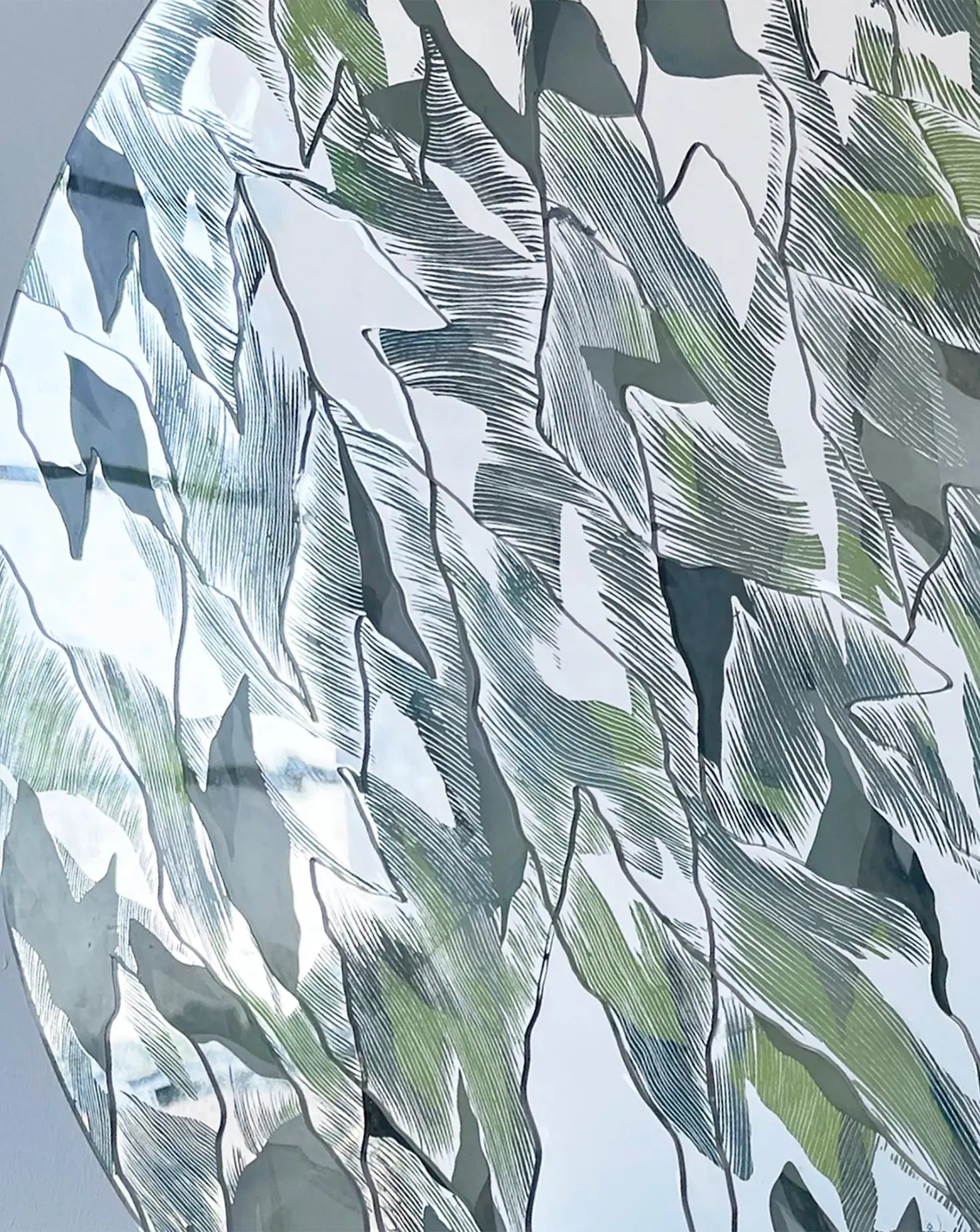Lattice Silver Wall Art Elizabeth Kent Studio