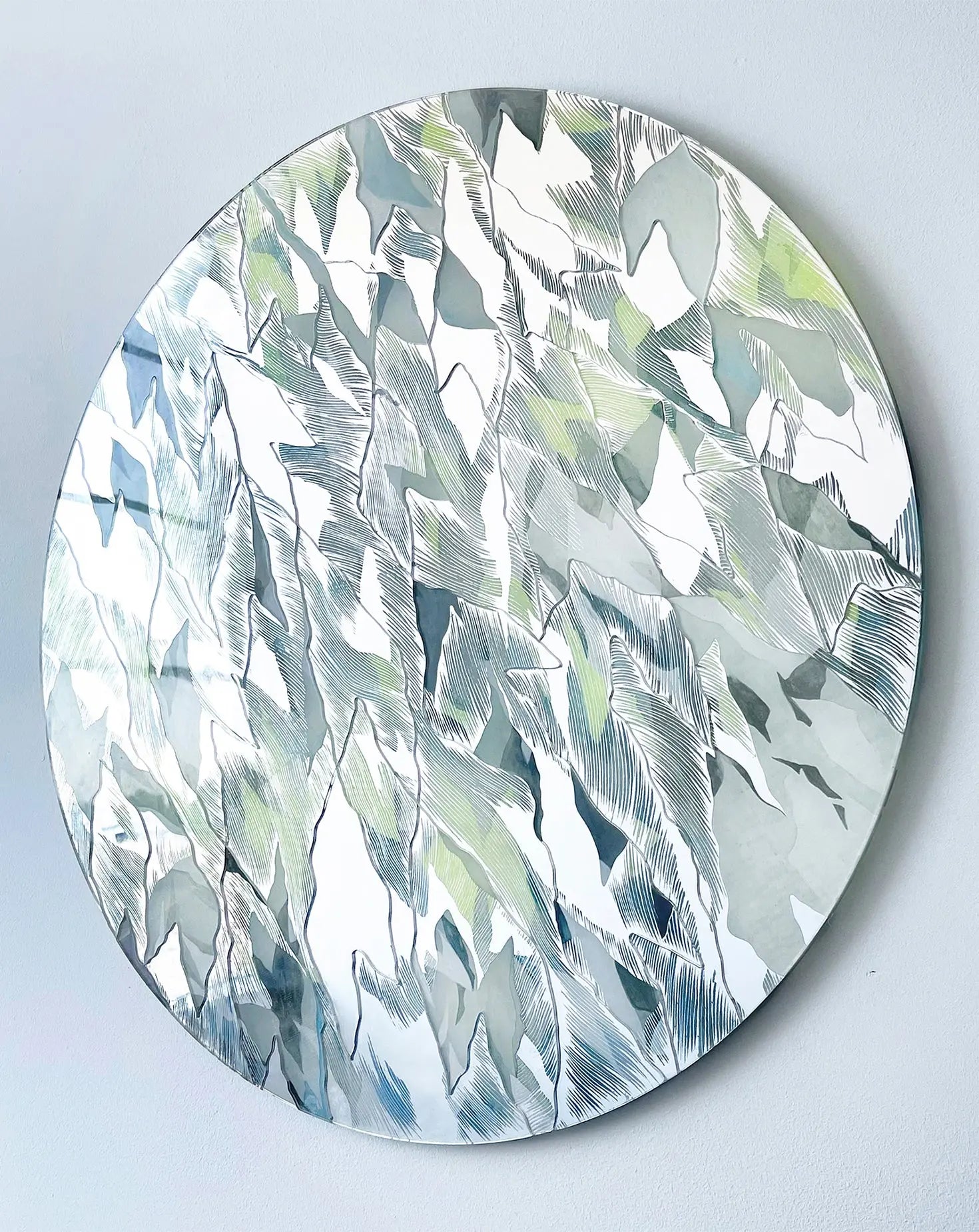 Lattice Silver Wall Art Elizabeth Kent Studio