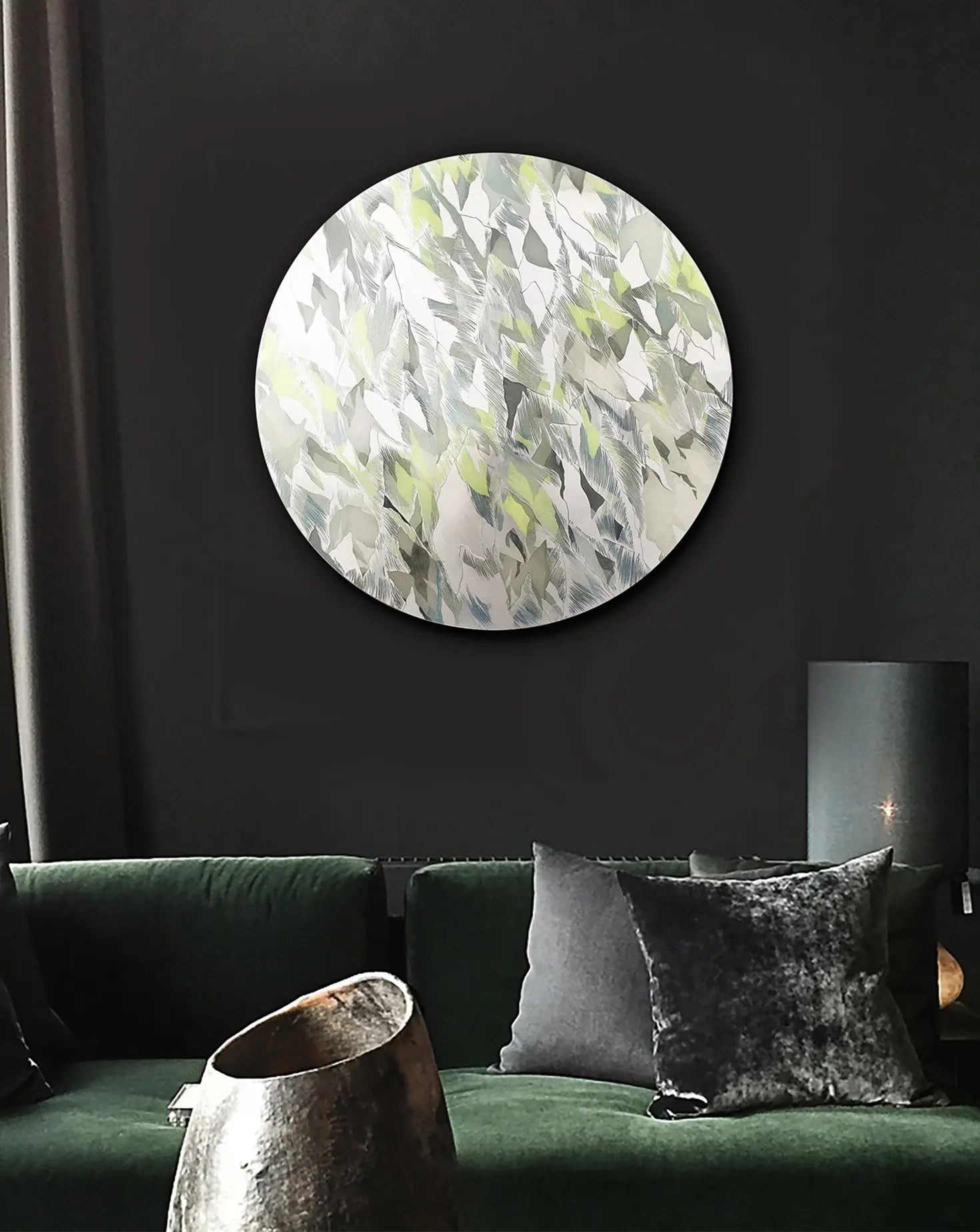 Lattice Silver Wall Art Elizabeth Kent Studio