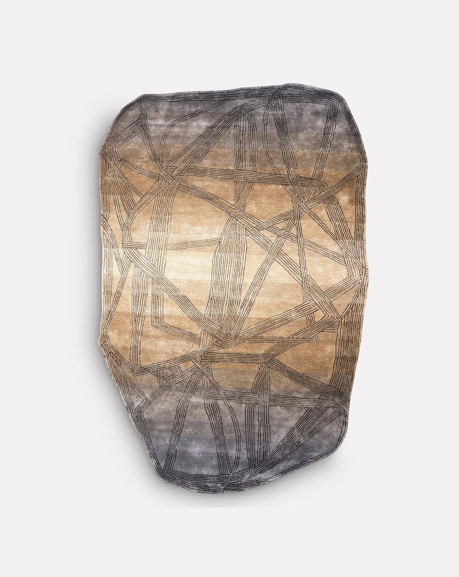 Lennox Ash Gold Rug Hands