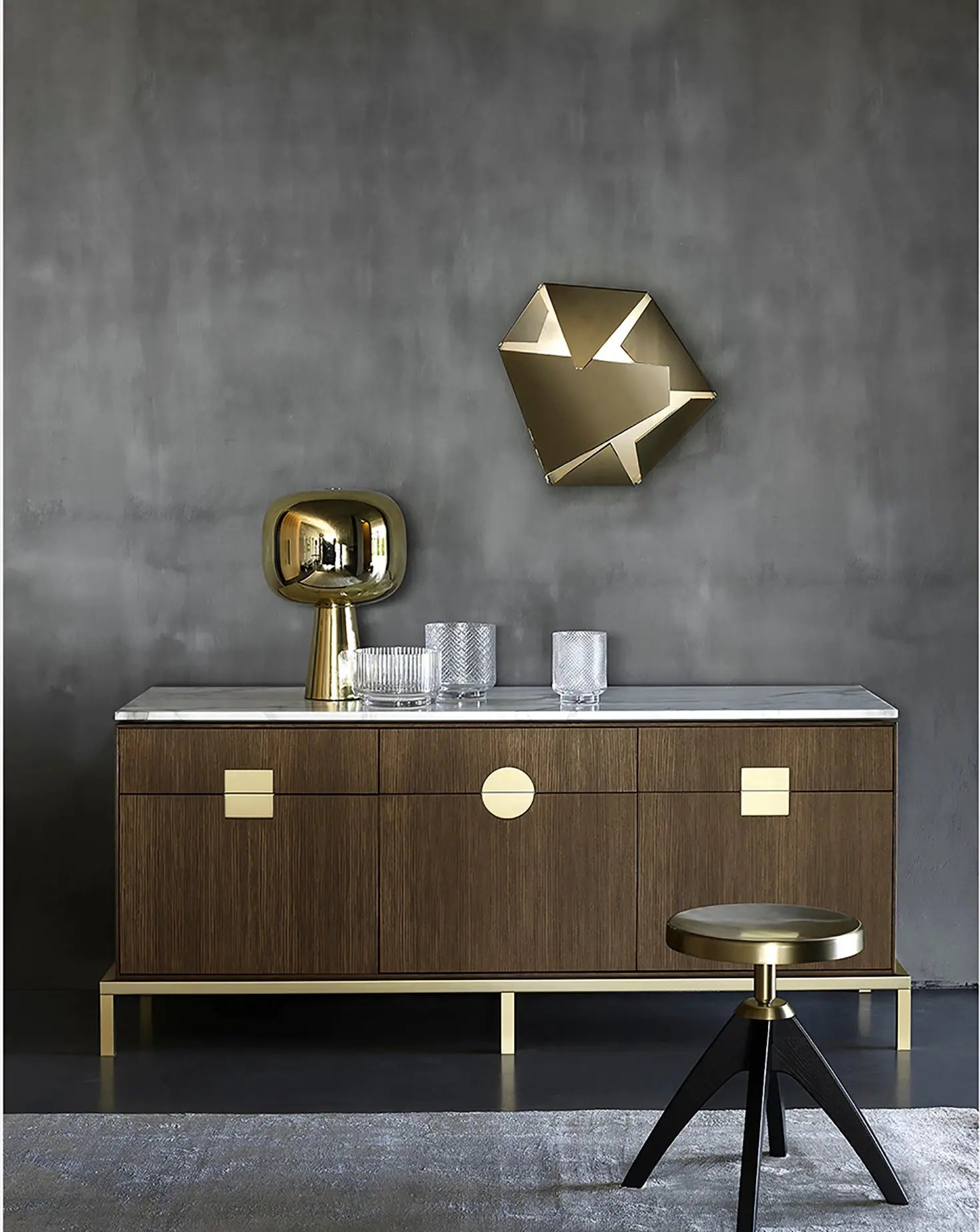 Leporello Junior Dark Durmast Stool Ghidini 1961
