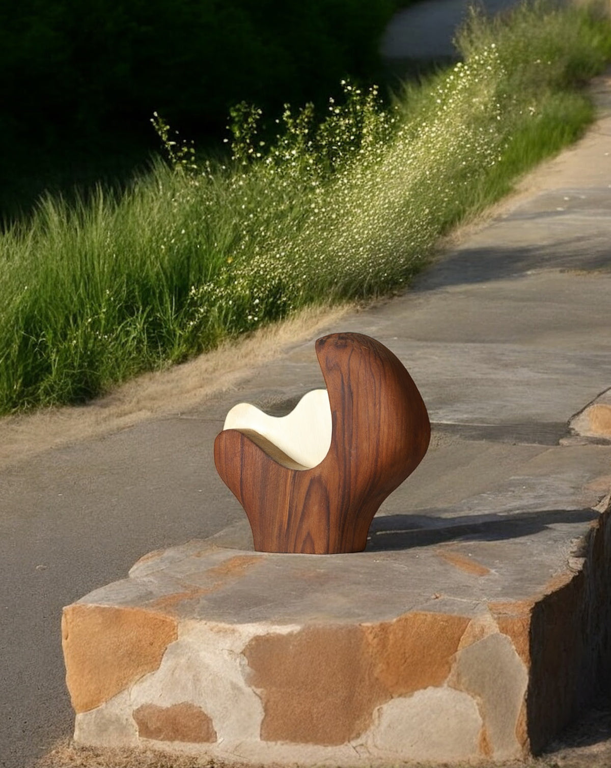 Sculptural vessel suited to a dining table, console or hallway display
