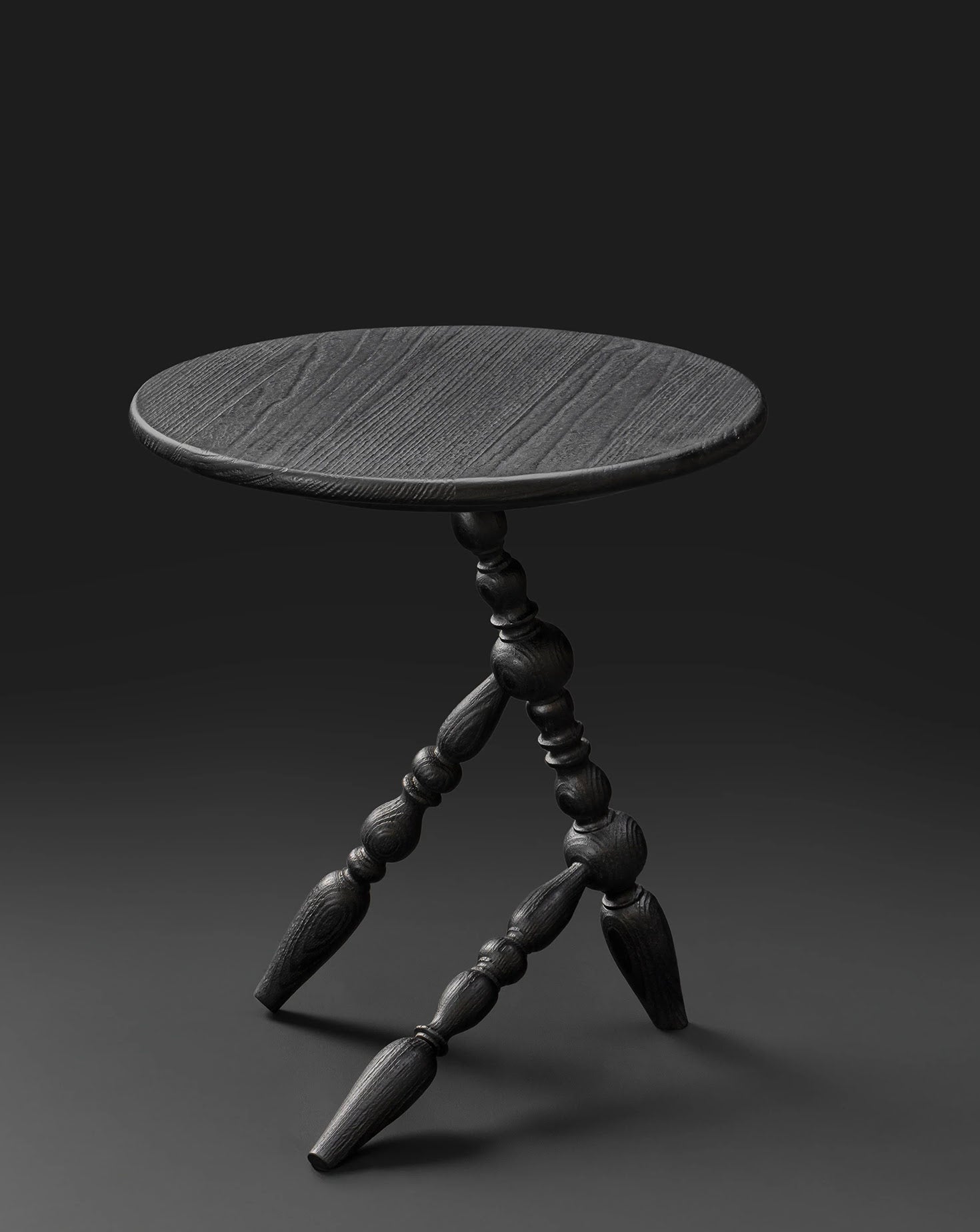 Annabelle Sculptural Beech Wood Side Table