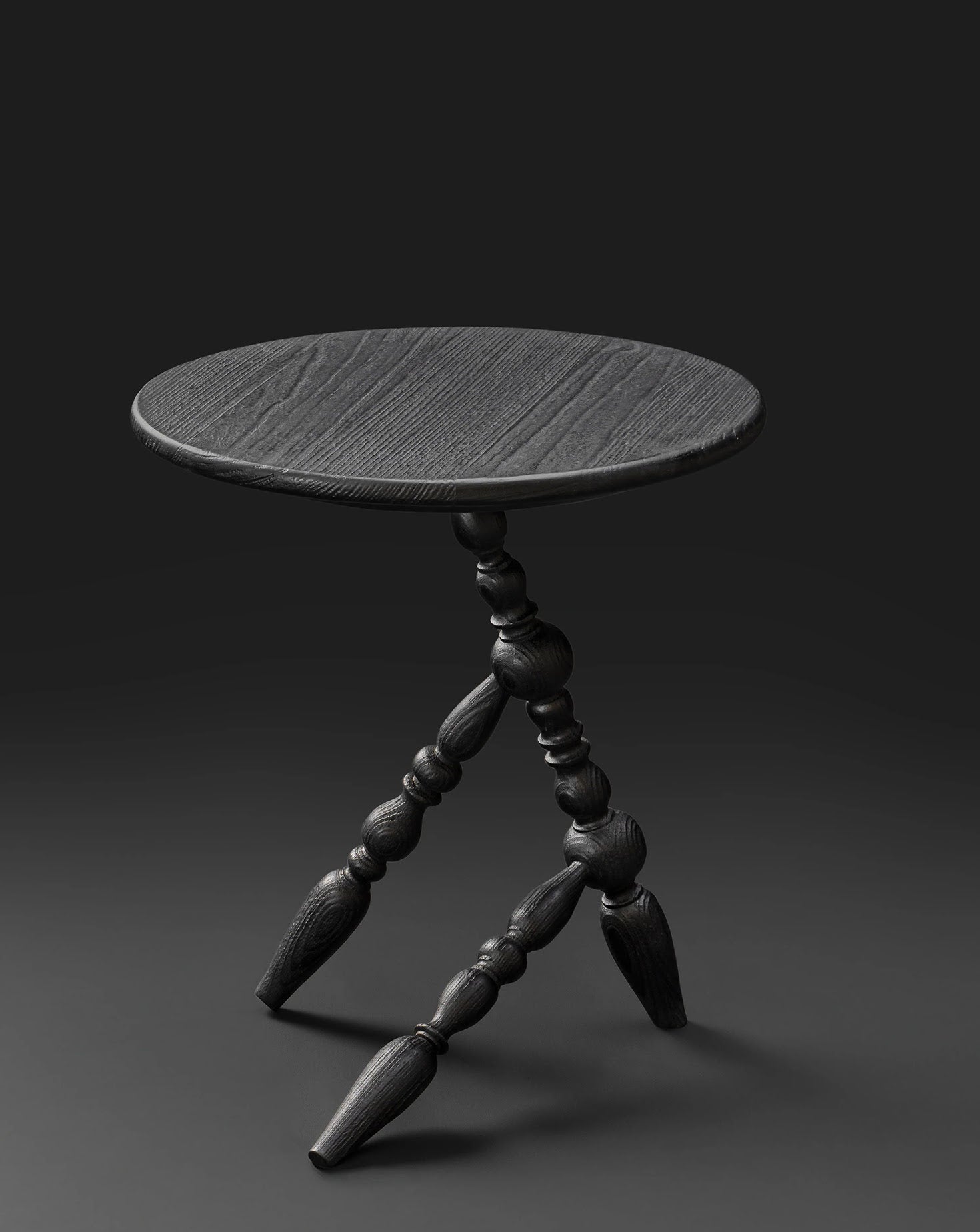 Annabelle Sculptural Beech Wood Side Table