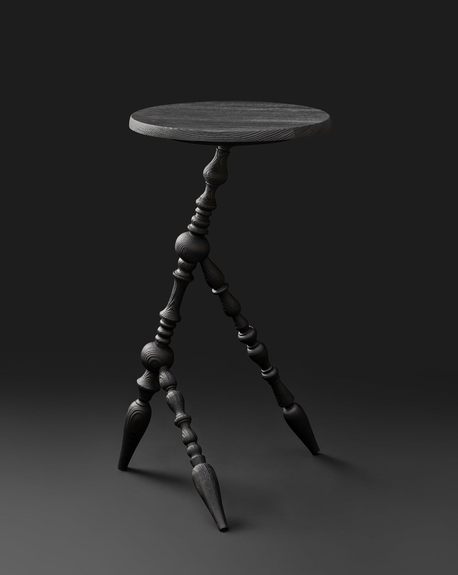 Annabelle Sculptural Beech Wood Side Table