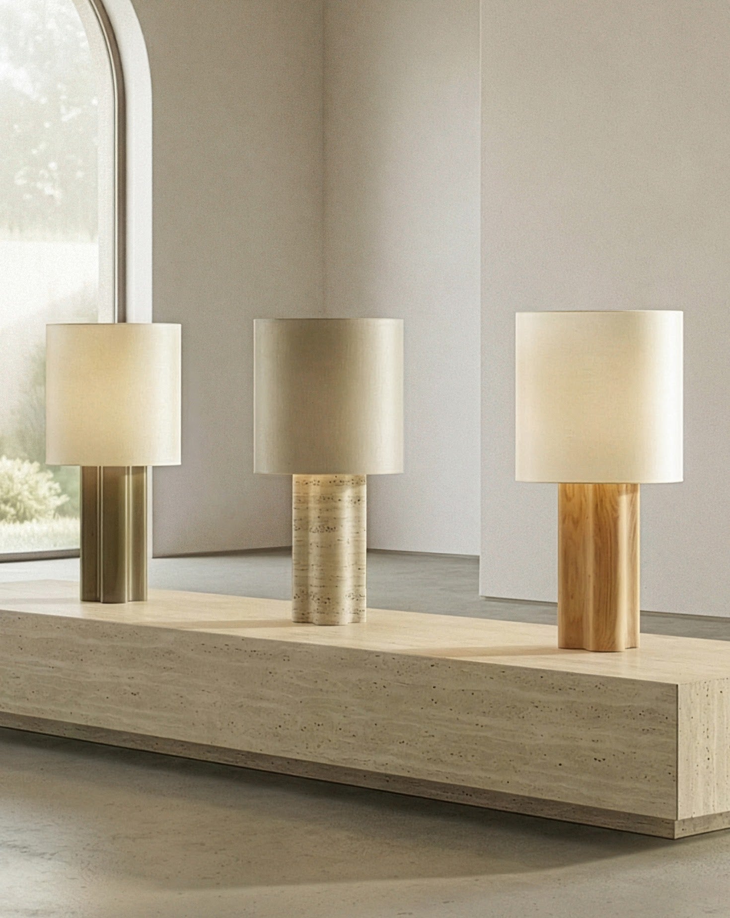 Arizona Stone Grey Table Lamp