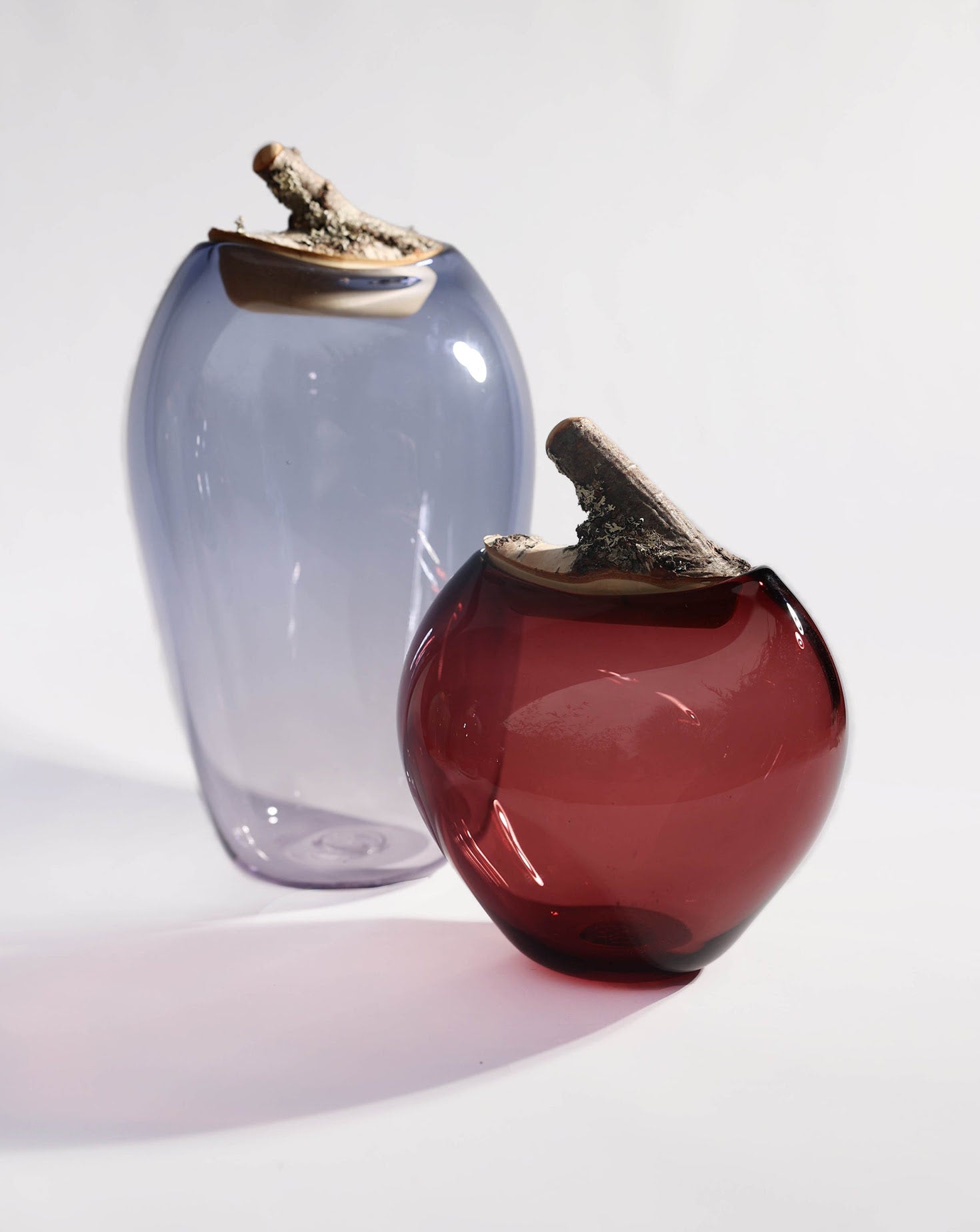 BRANCH Steal Blue Large Sculptural Vessel