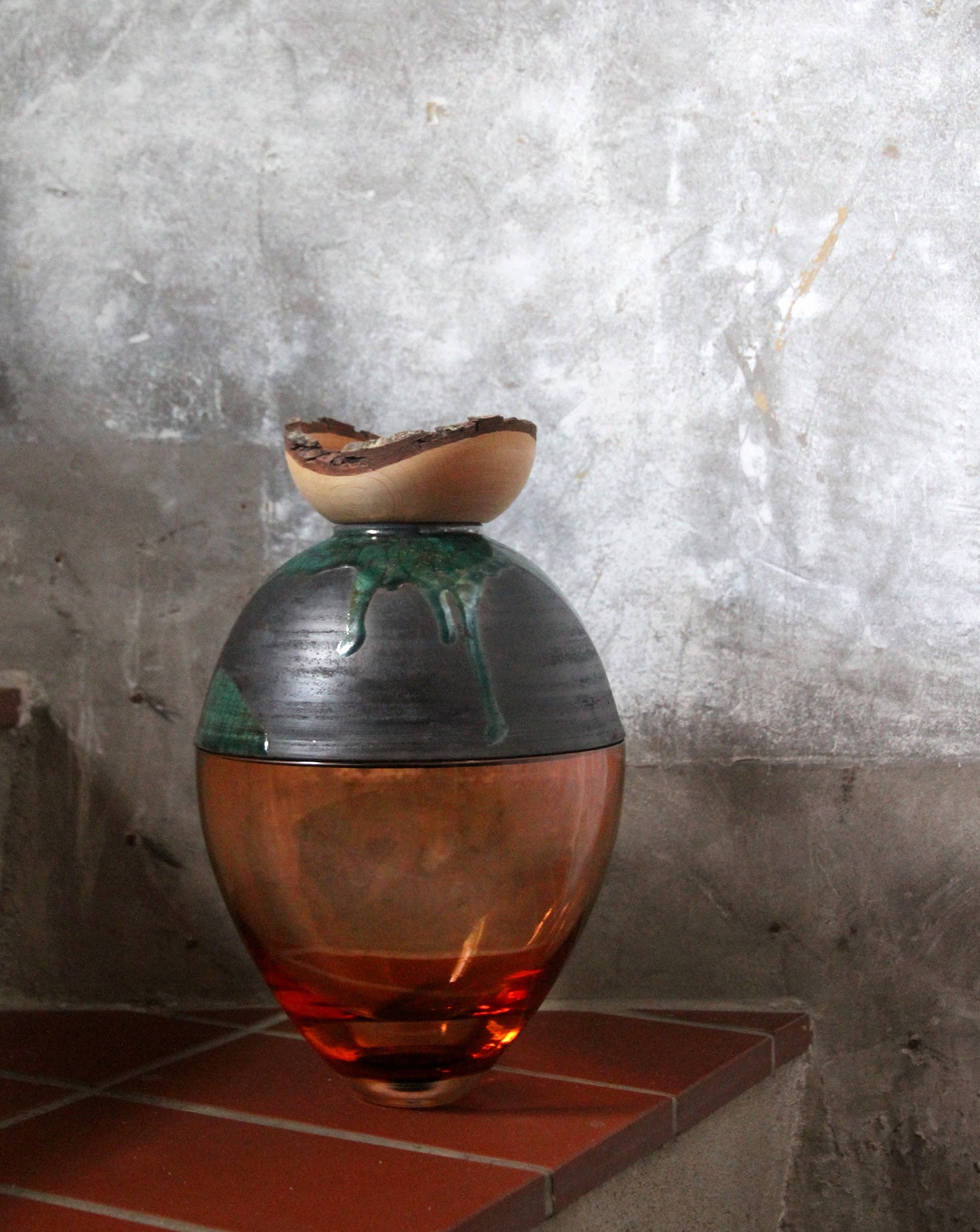 BUTTERFLY Glass and Ceramic Stacking Vessel