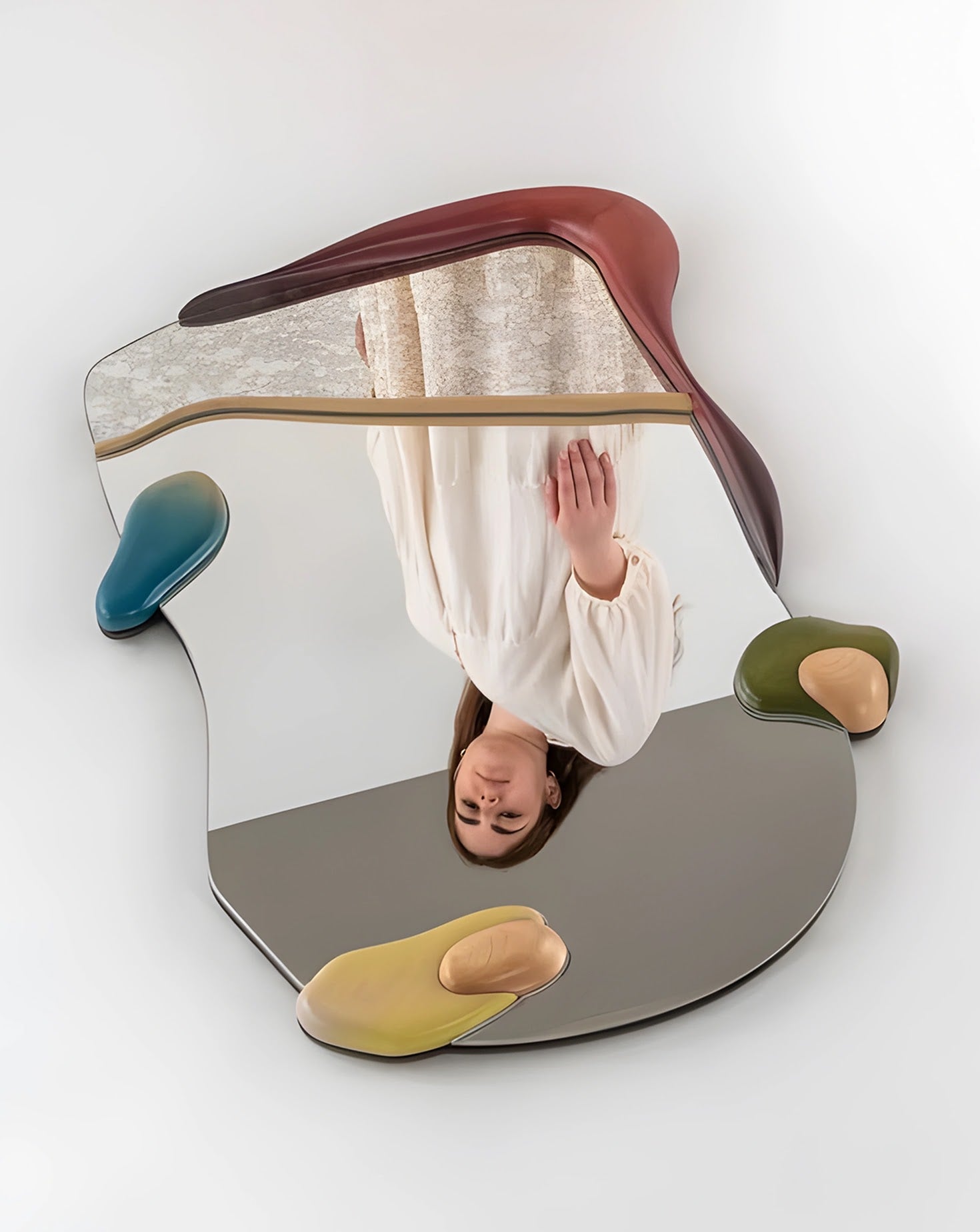 Balur II Wooden Mirror