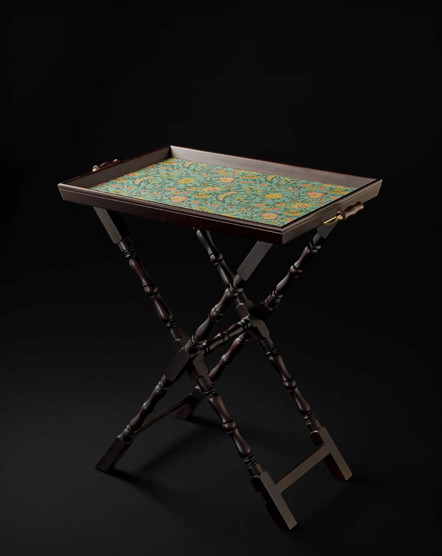 Booti Butler Brass Folding Tray Table