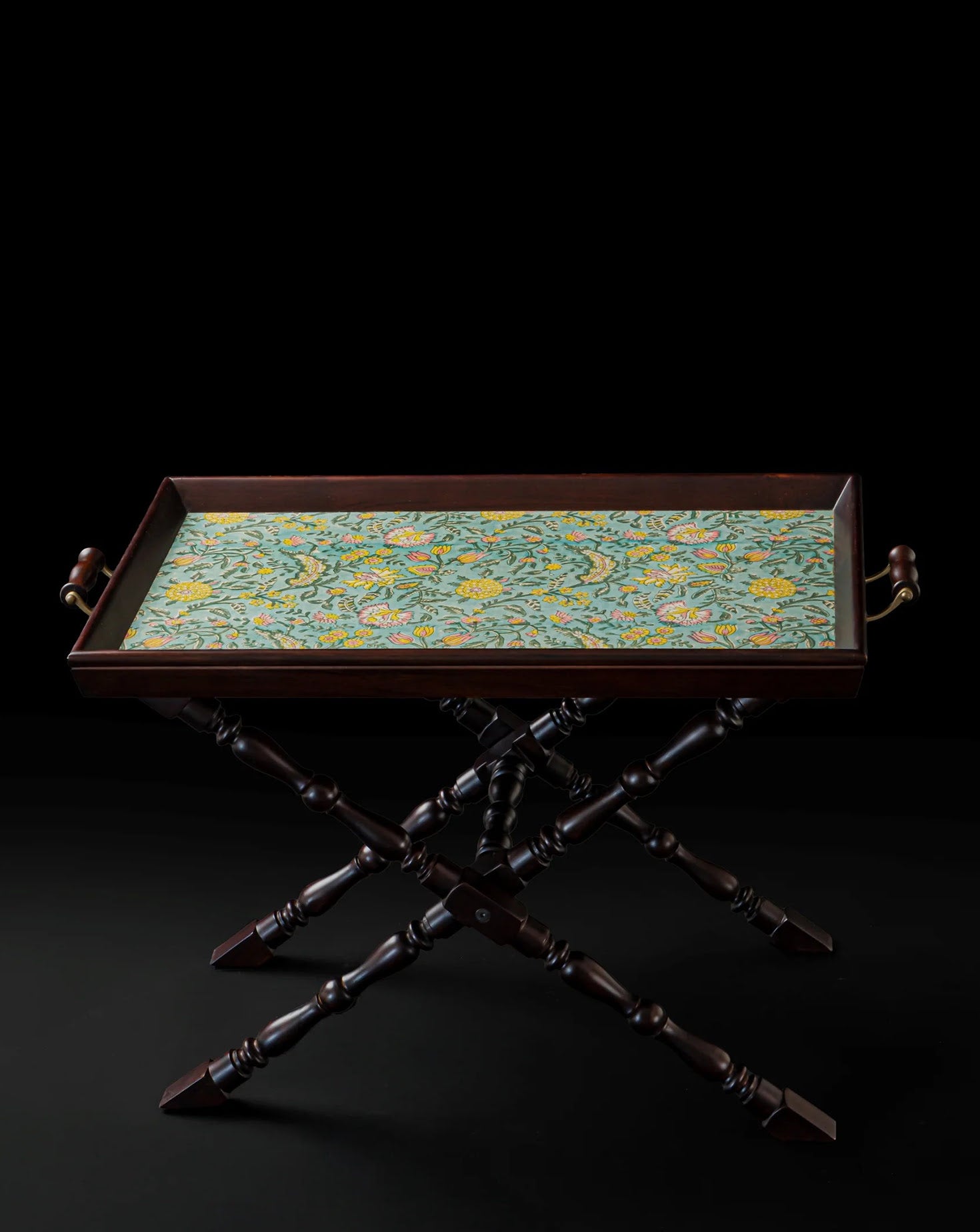 Booti Butler Brass Folding Tray Table