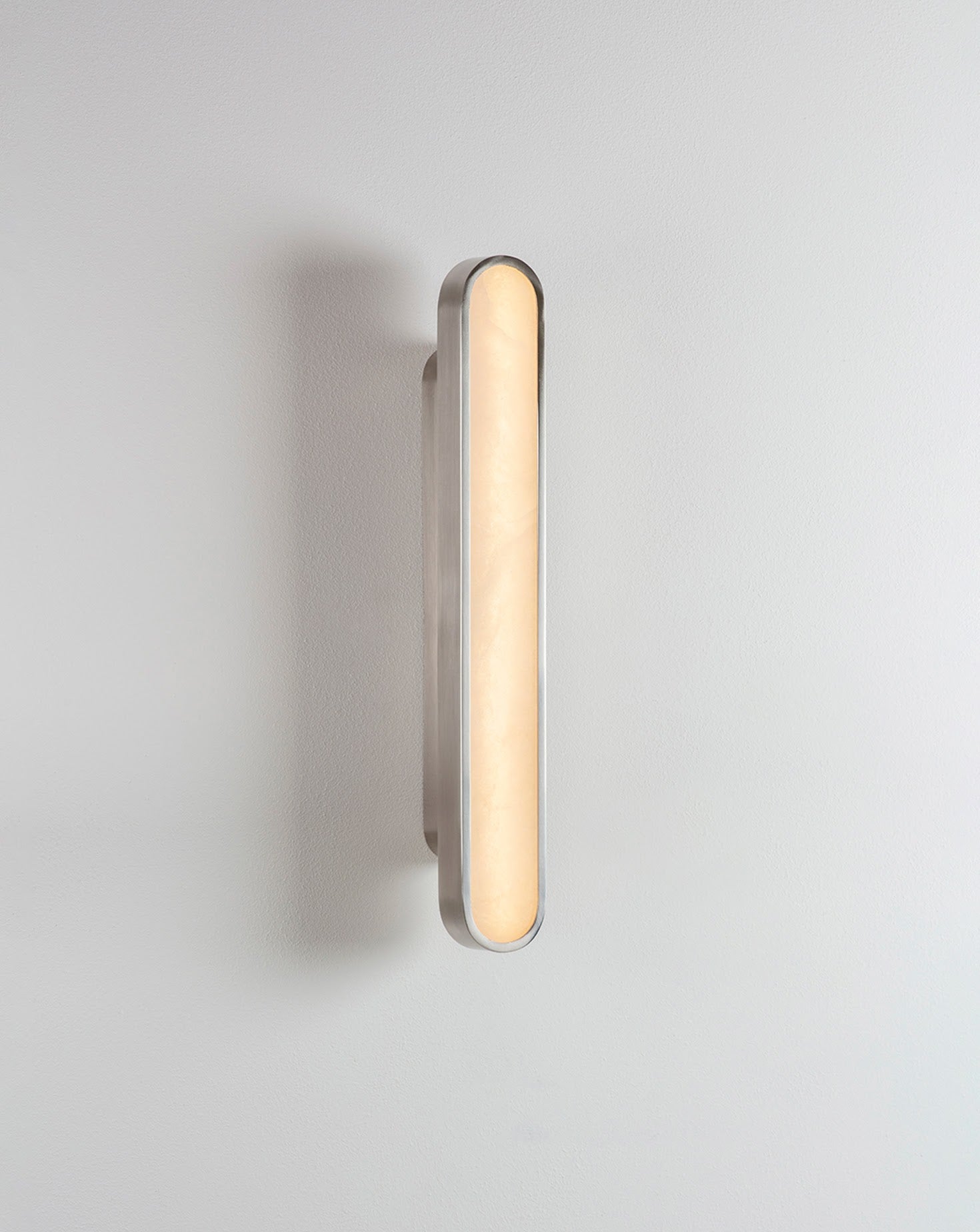 Capsule Satin Nickel Wall Light