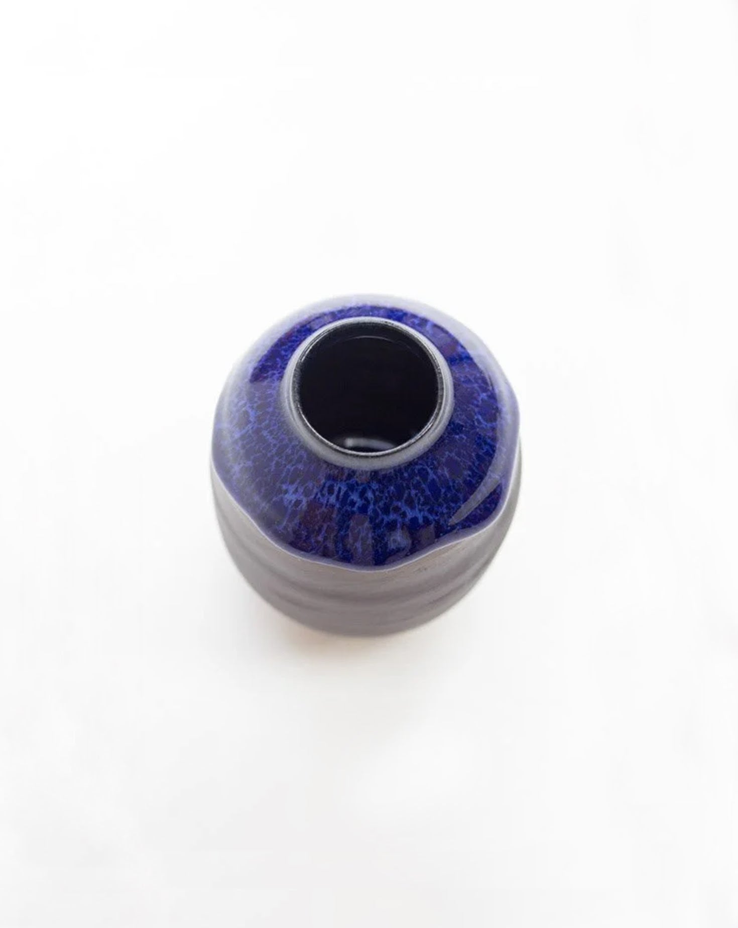 Cobal Blue Onyx Porcelain Moon Jar