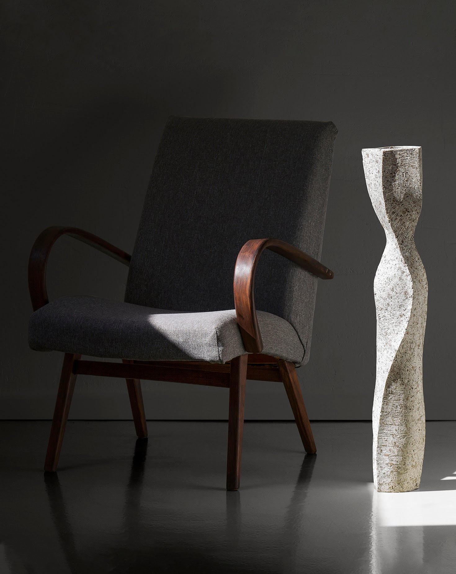 Column Grey Vase