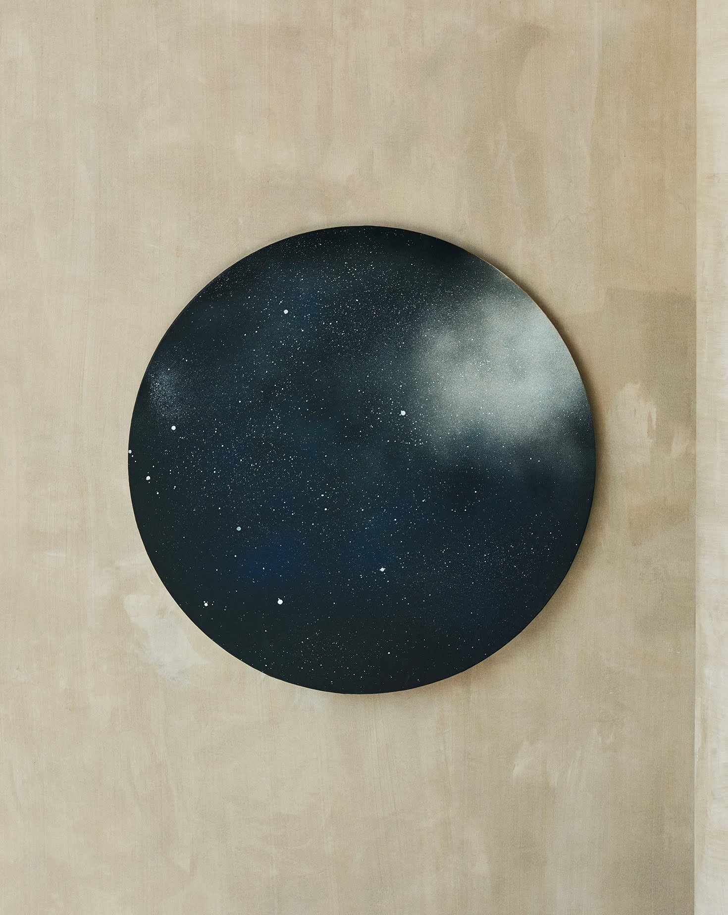 Dark Moon Black Canvas Wall Art