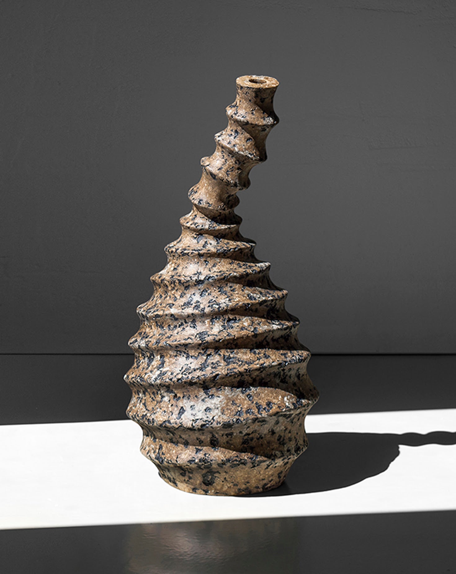 Erosion Warm Grey Vase
