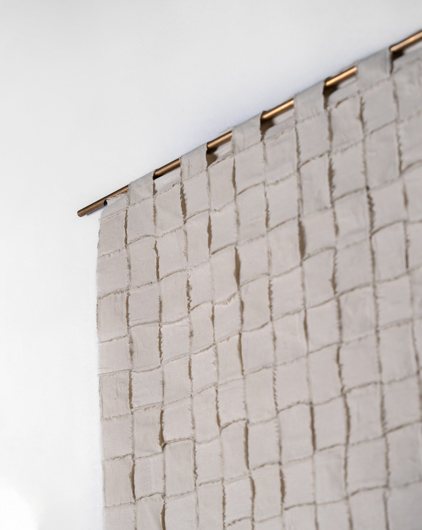 Fabric on Papier-mâché Wall Art 01