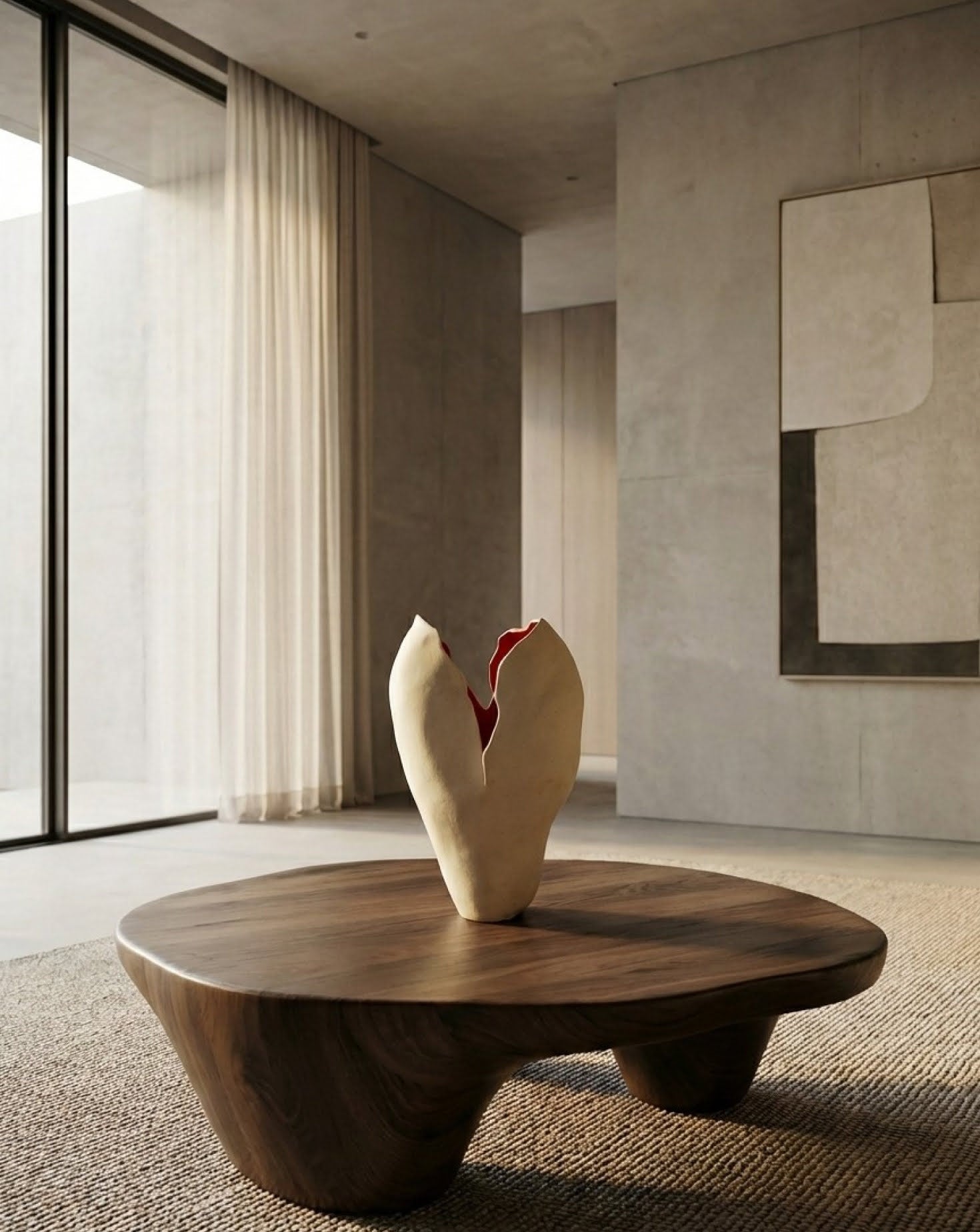 Femme Fatal Glazed Stoneware Vessel I