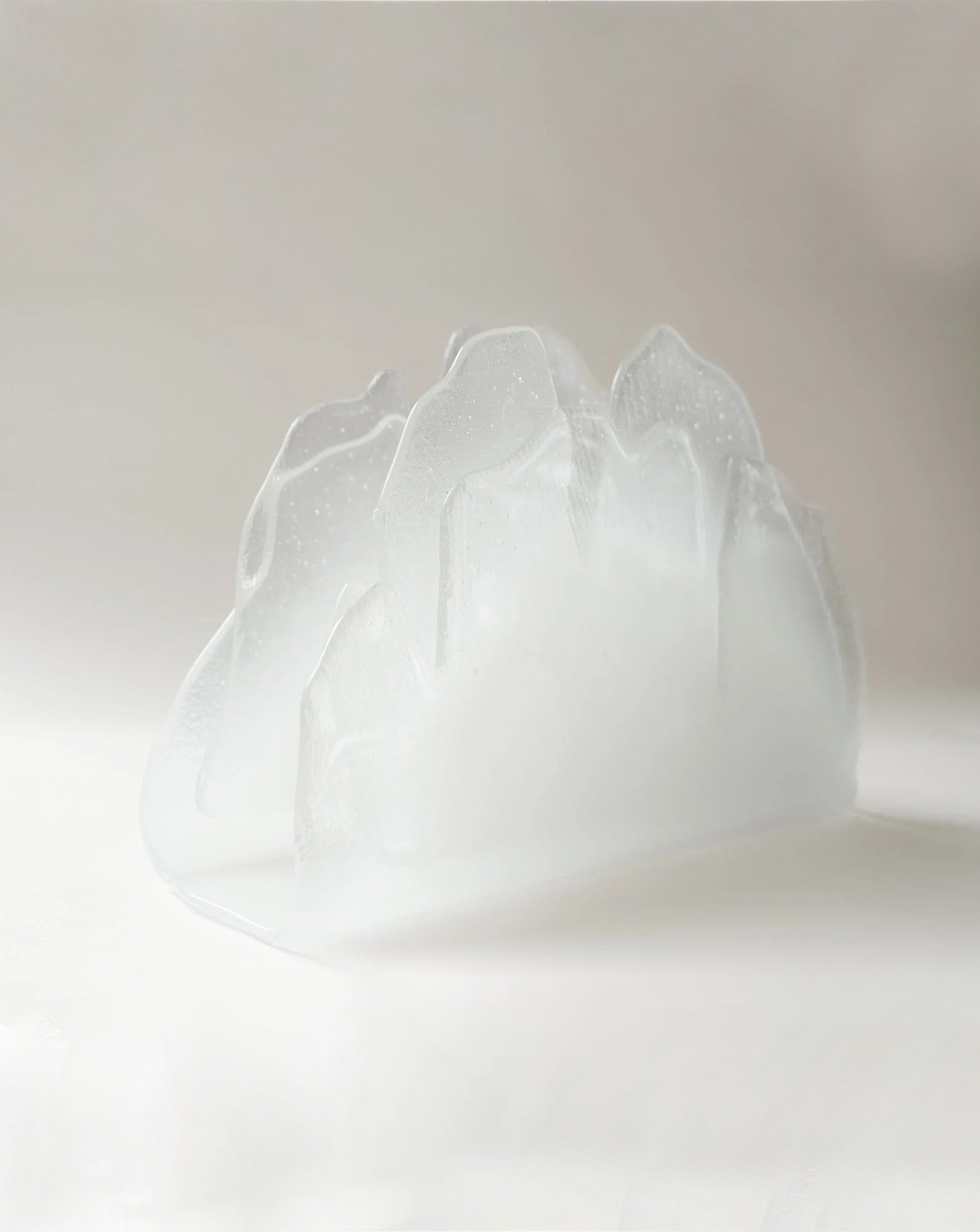 Florea White Glass Sheet Table Lamp