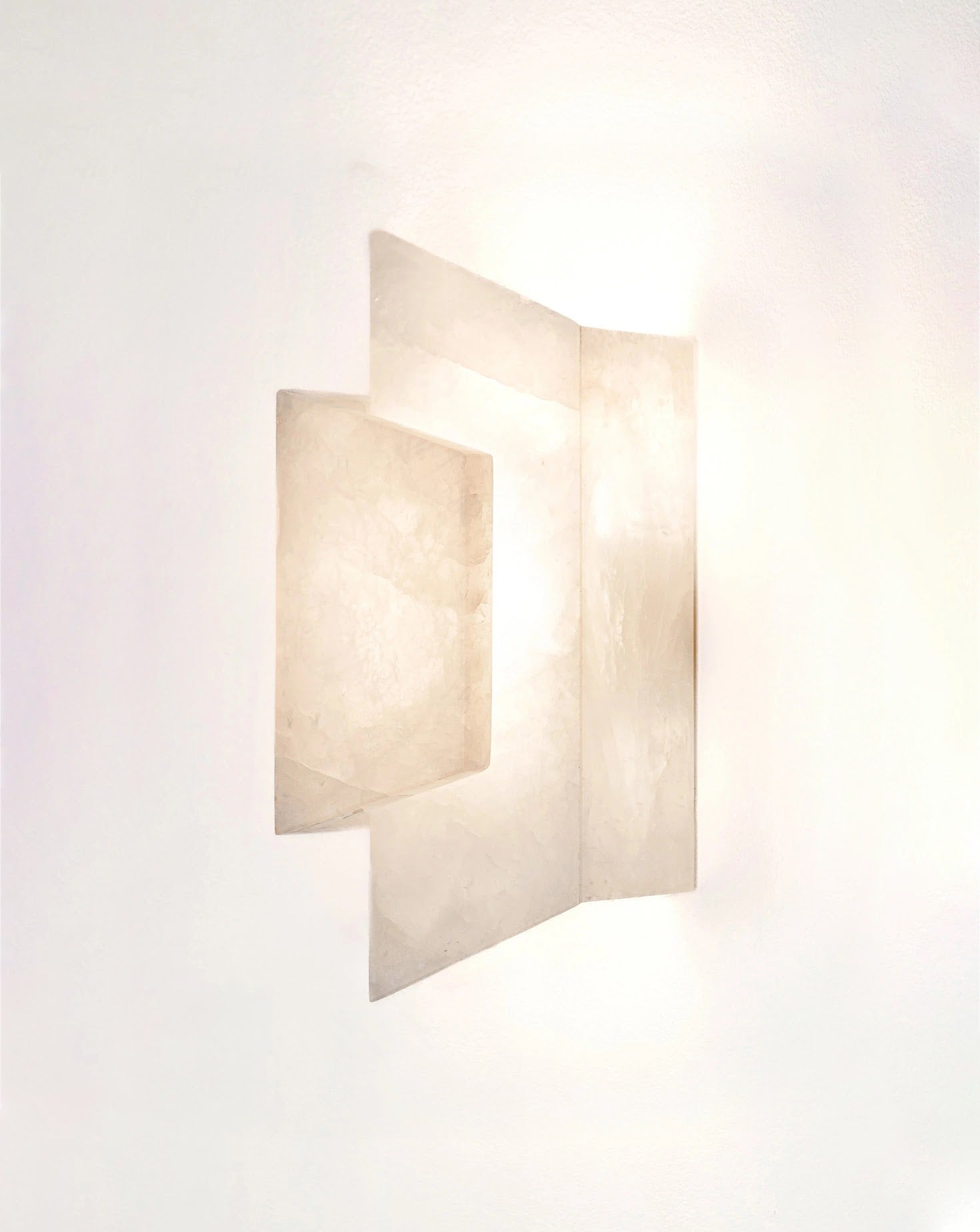 Wrapped Brushed Brass Wall Light