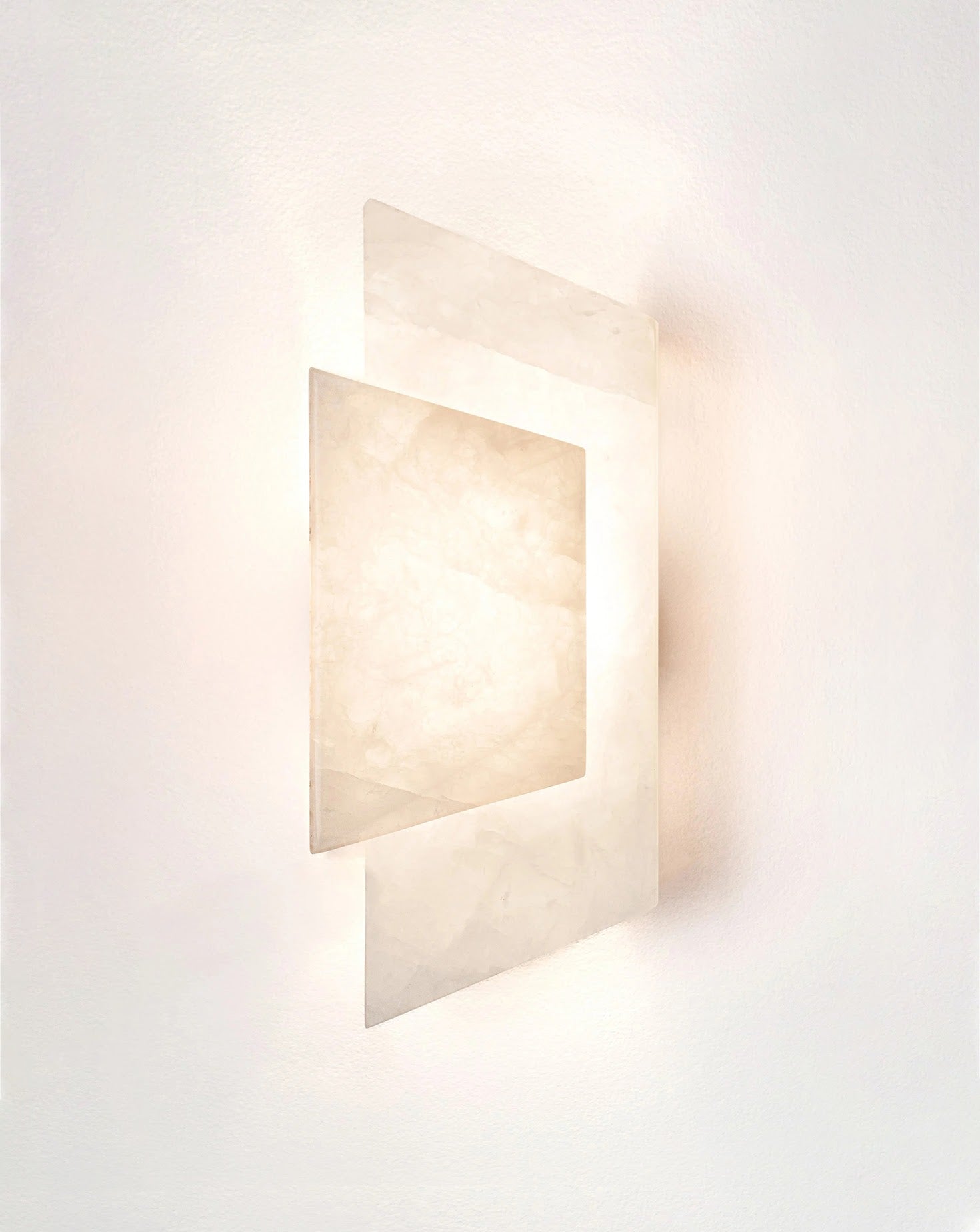 Wrapped Brushed Brass Wall Light
