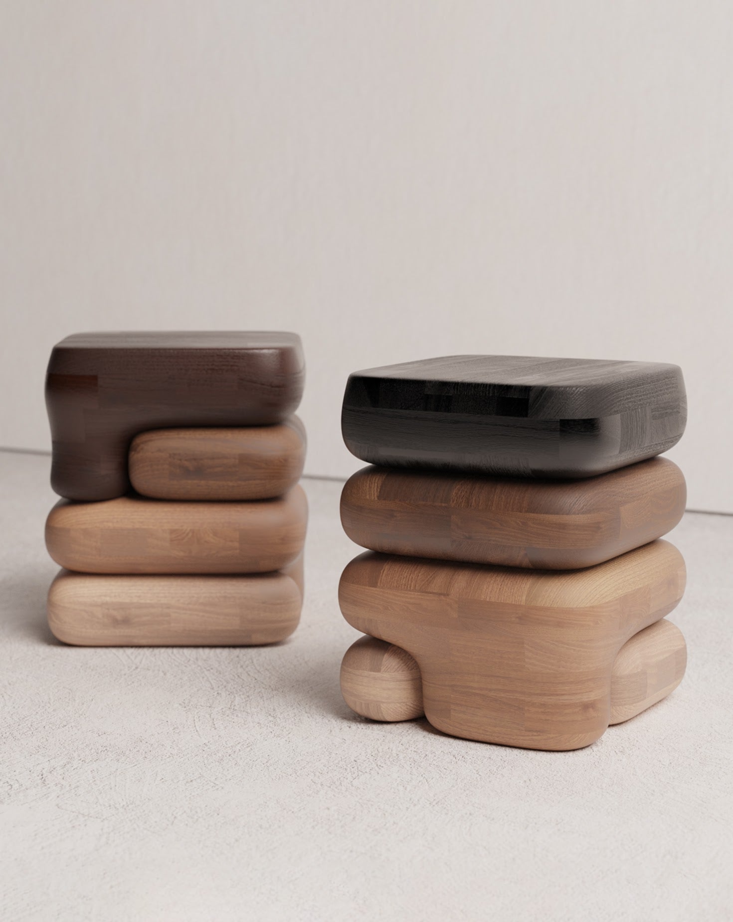 Gradient 01 Wood Side Table