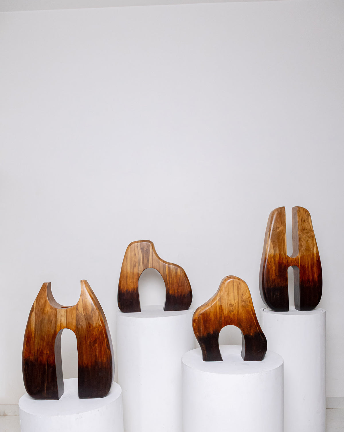 IDIKA 02 Teak Wood Sculptural Vase