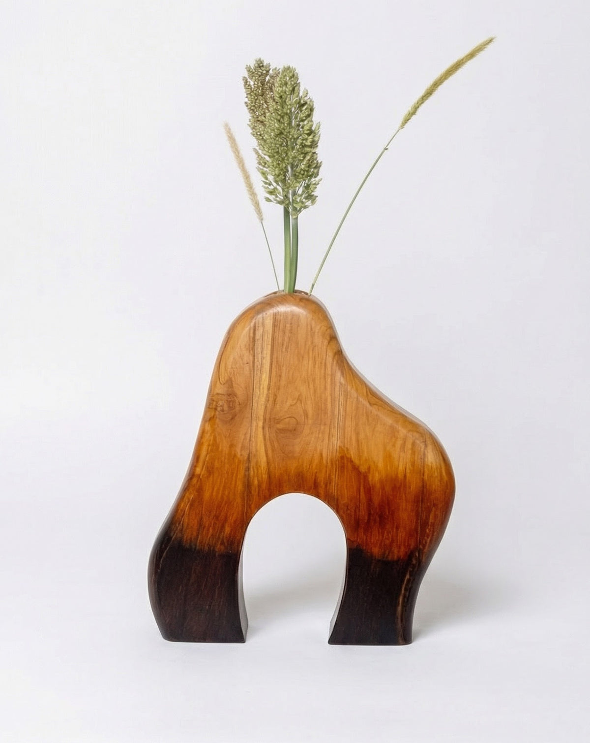 IDIKA 04 Teak Wood Sculptural Vase