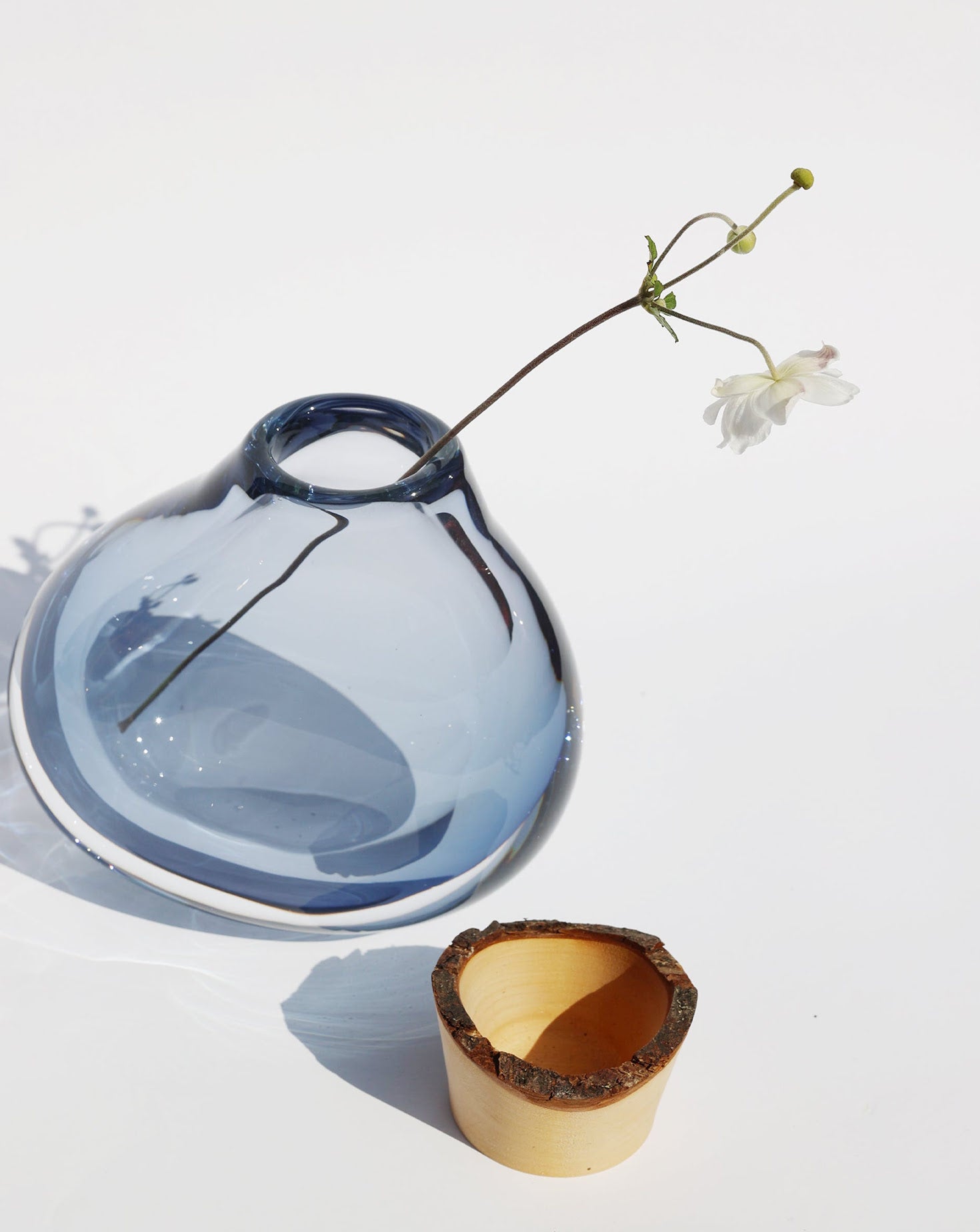 ILONA Glass and Wood Stacking Vessel