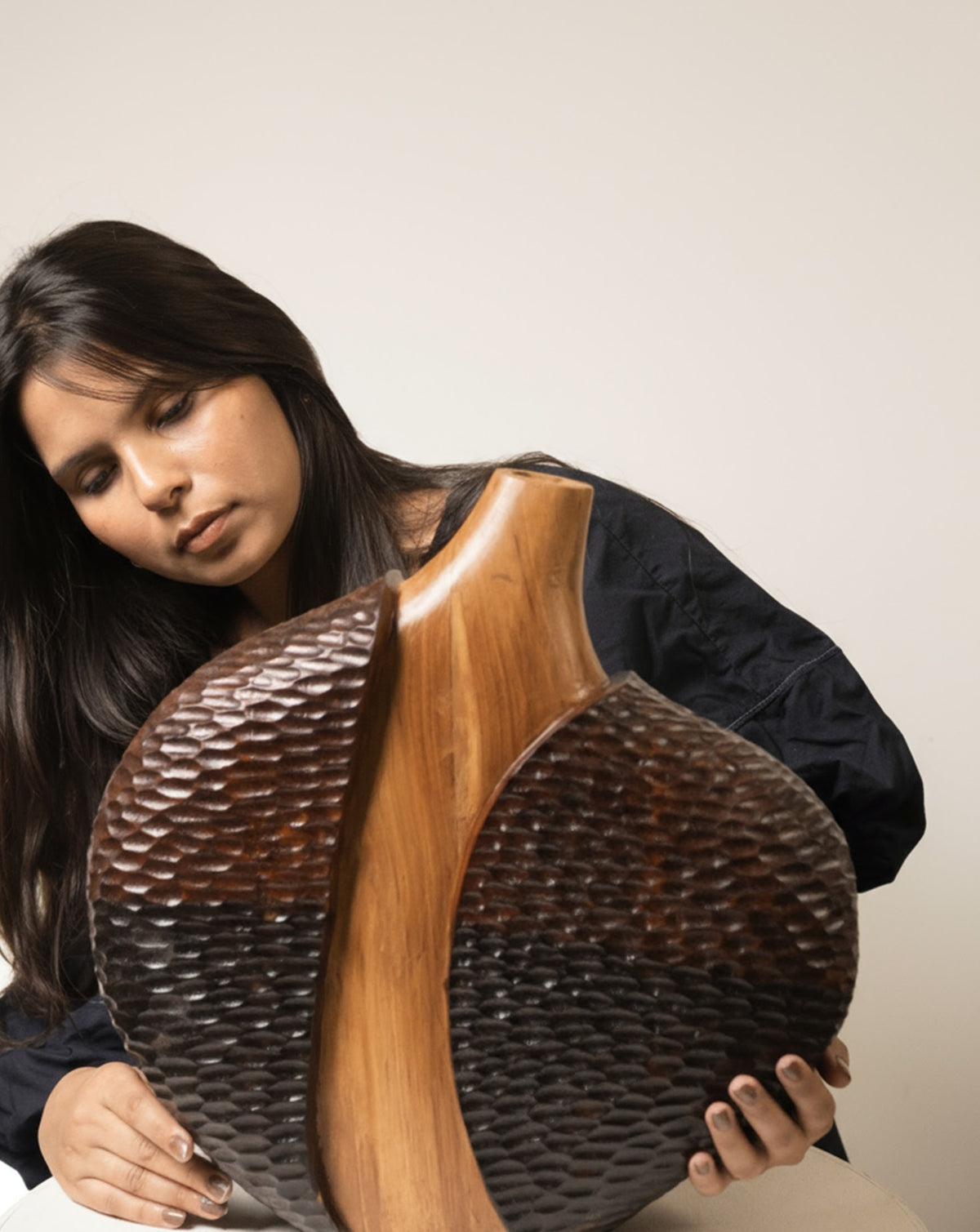 Handcrafted vessel by Art Attaichi, made to order in Vadodara, Gujarat