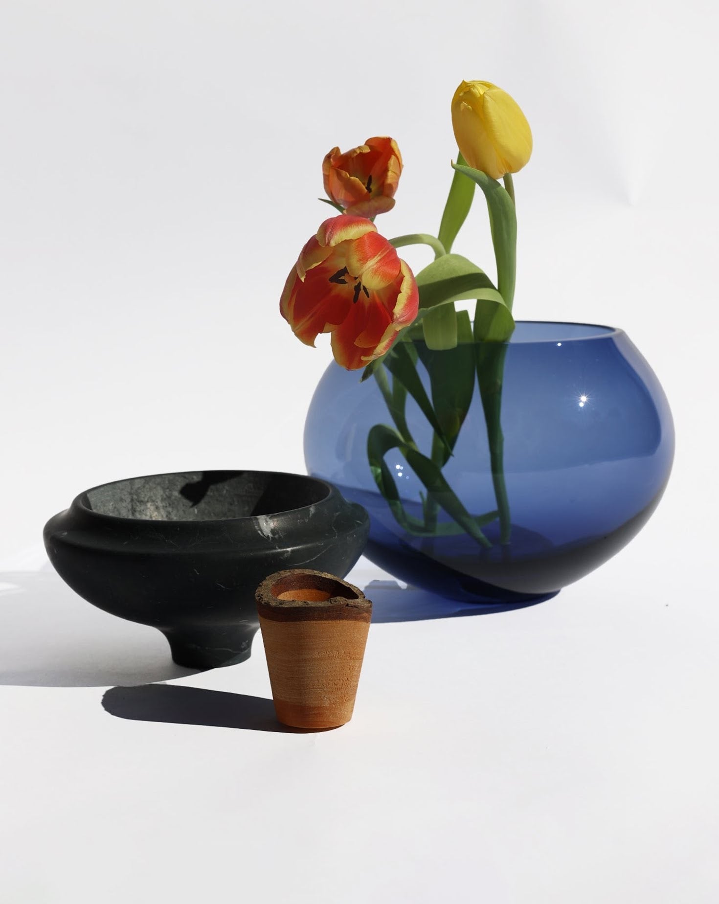 ISTANBUL Glass and Marble Stacking Vessel