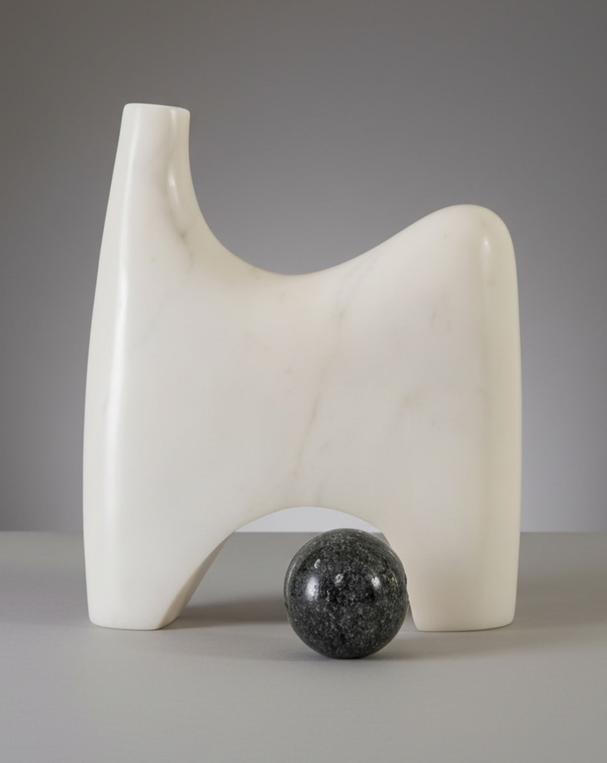 Natural stone veining and hand-finished surface by Indian maker Art Attaichi