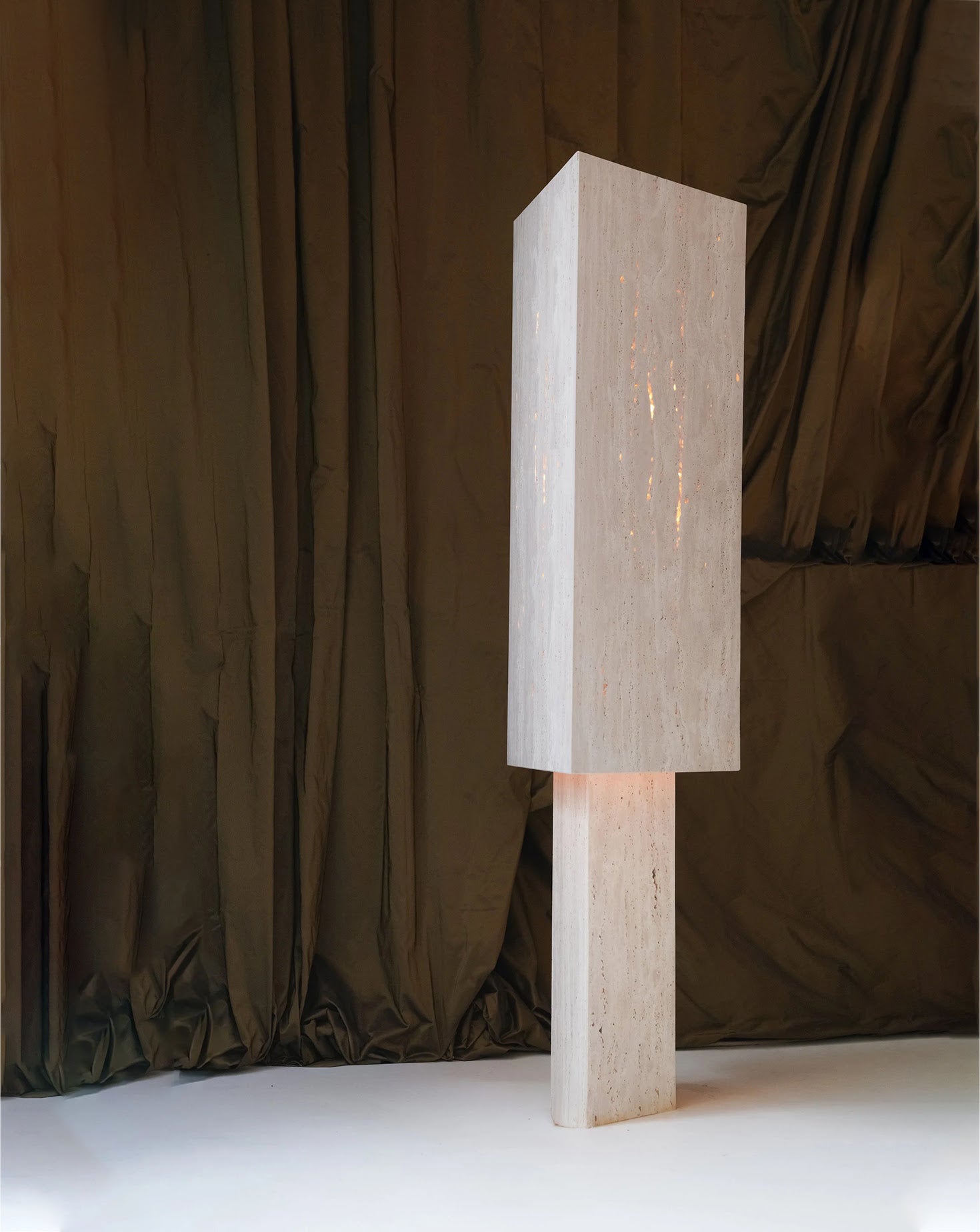 Lucentia Travertine Table Lamp