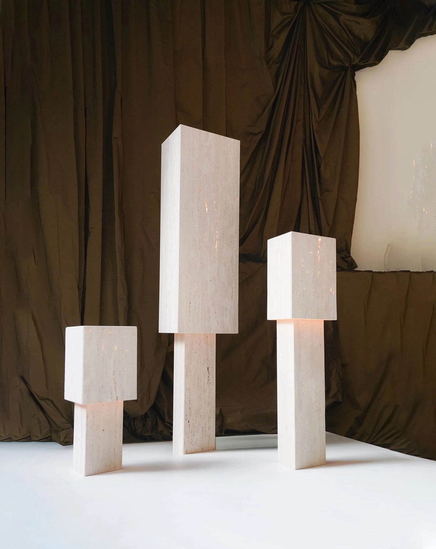 Lucentia Travertine Table Lamp