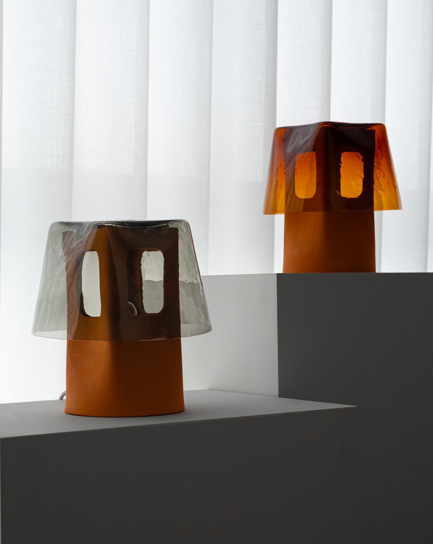 Mesia Ceramics and Glass Table Lamp