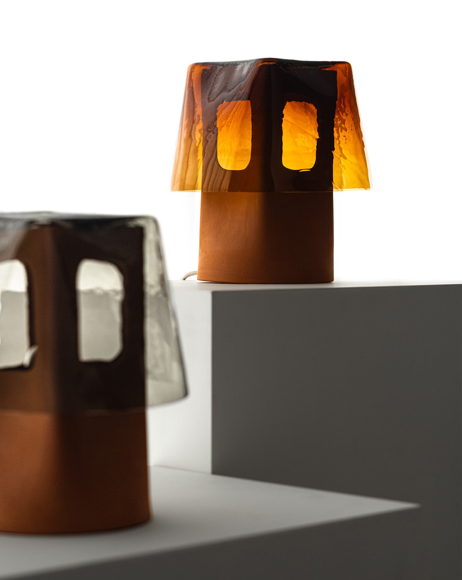 Mesia Ceramics and Glass Table Lamp