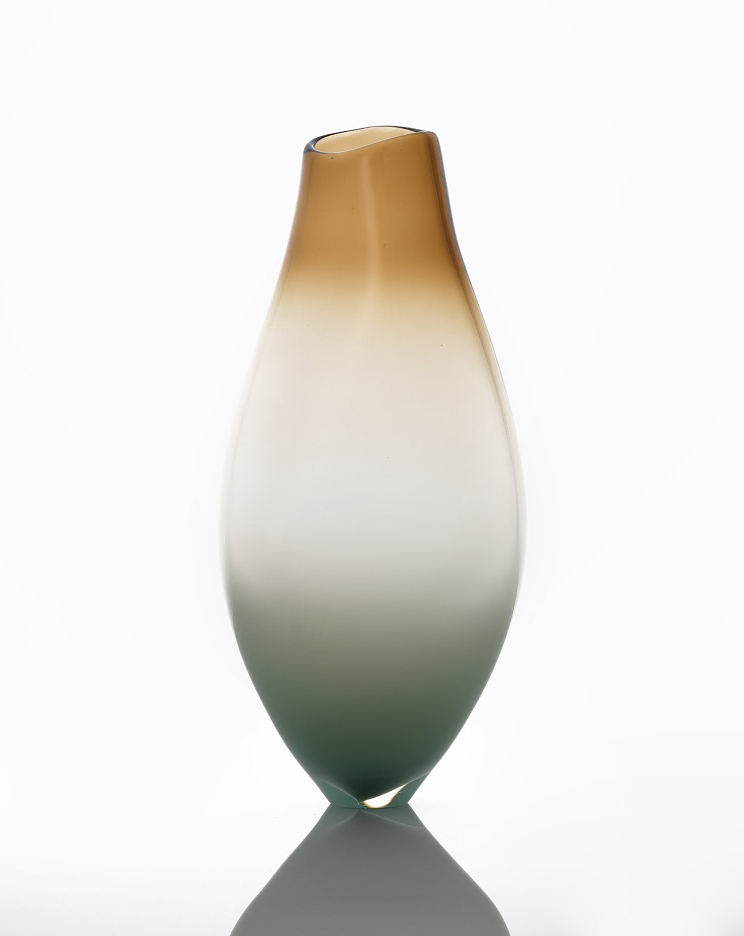 Nord Tawny Glass Sculptural Vessel