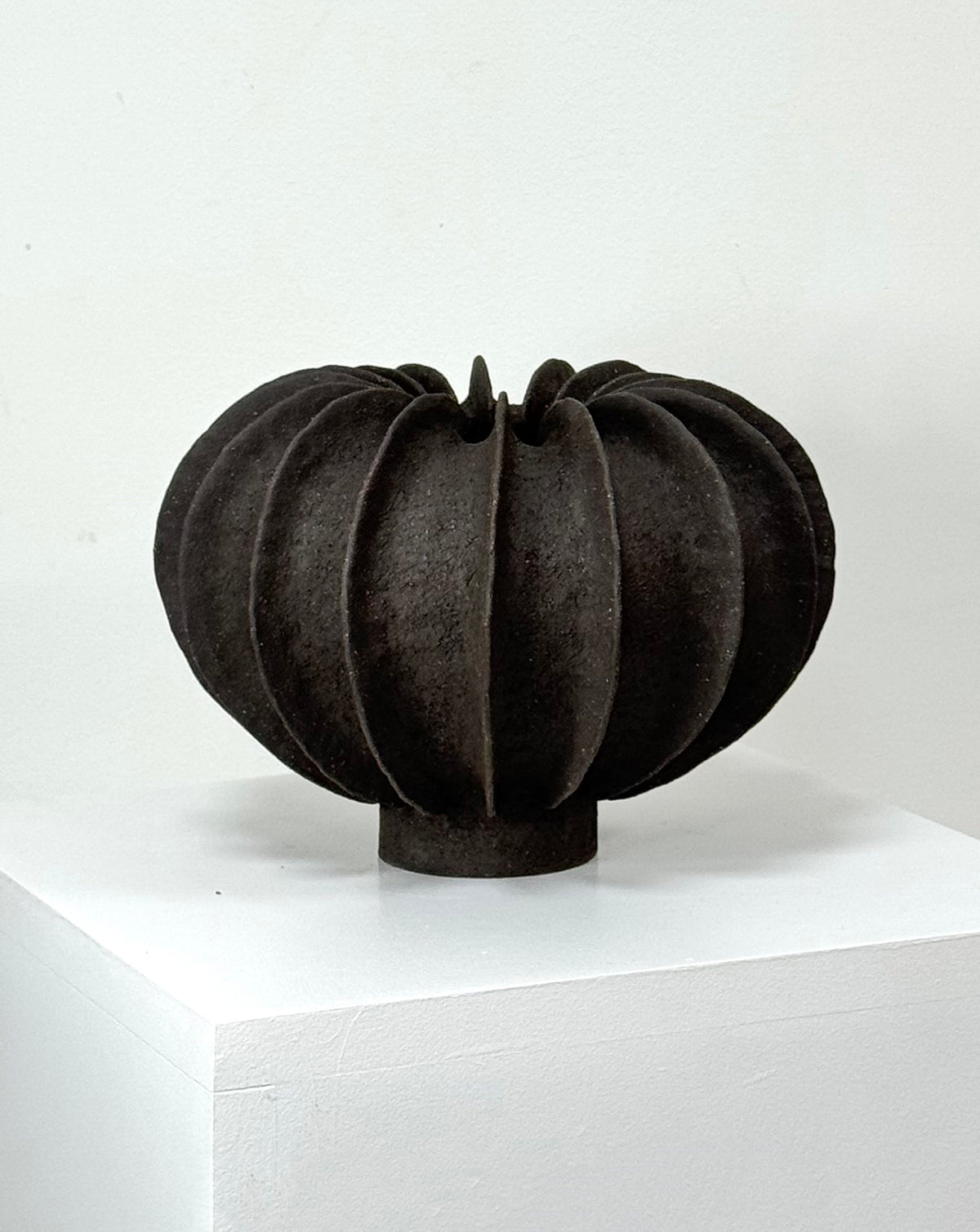 Organelle LII Ceramic Black Sculpture — lifestyle view 1