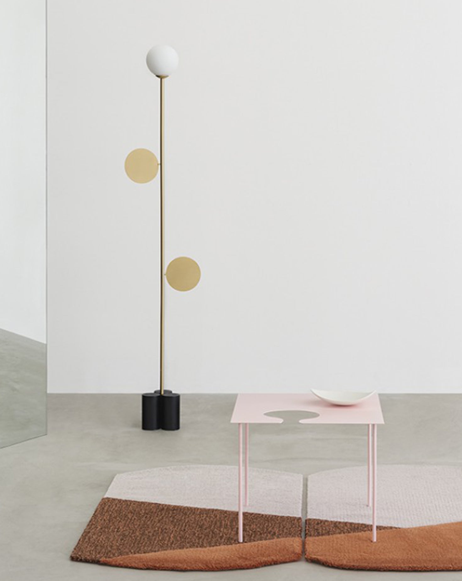 Plates Modern Glass Floor Lamp