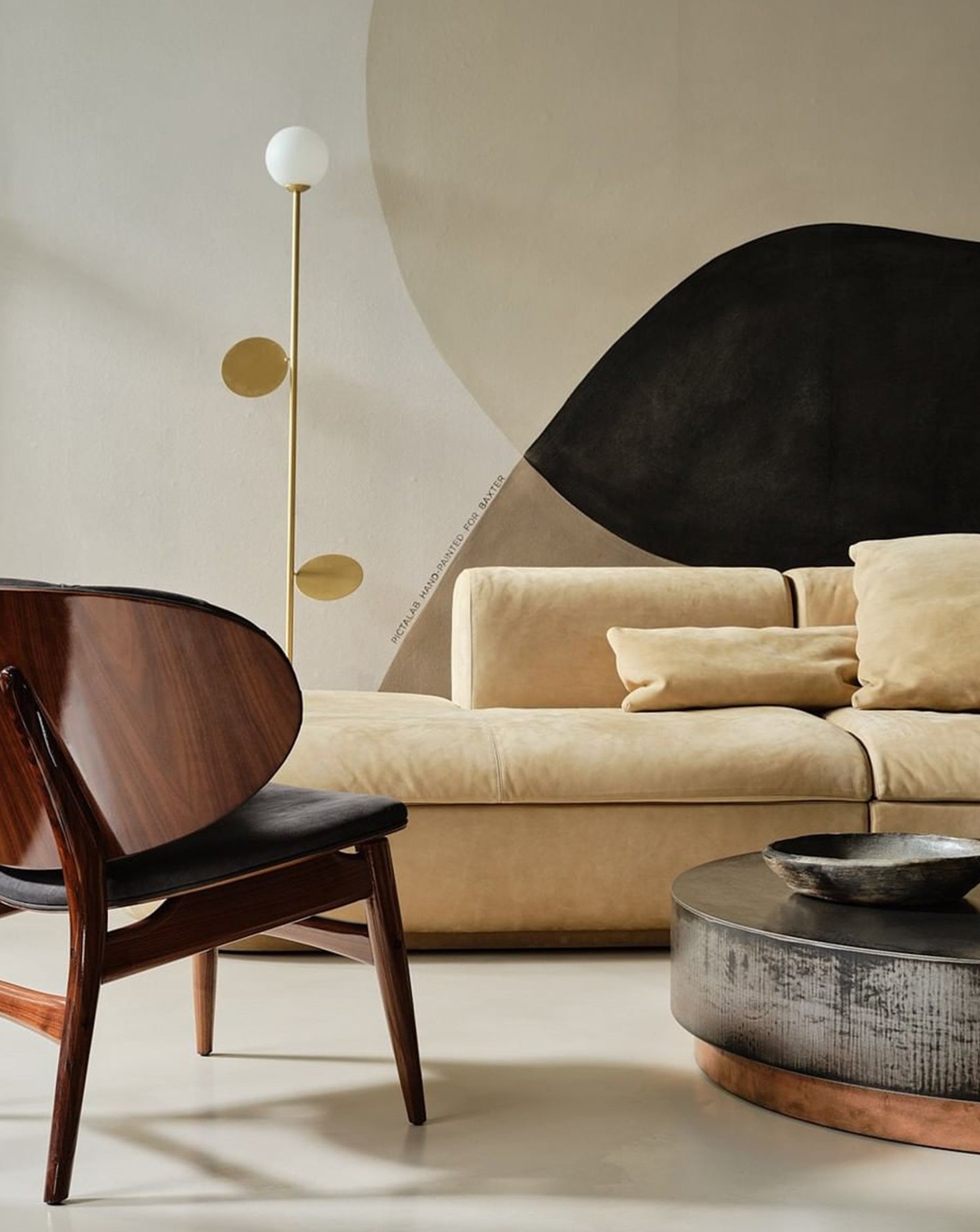 Plates Modern Glass Floor Lamp