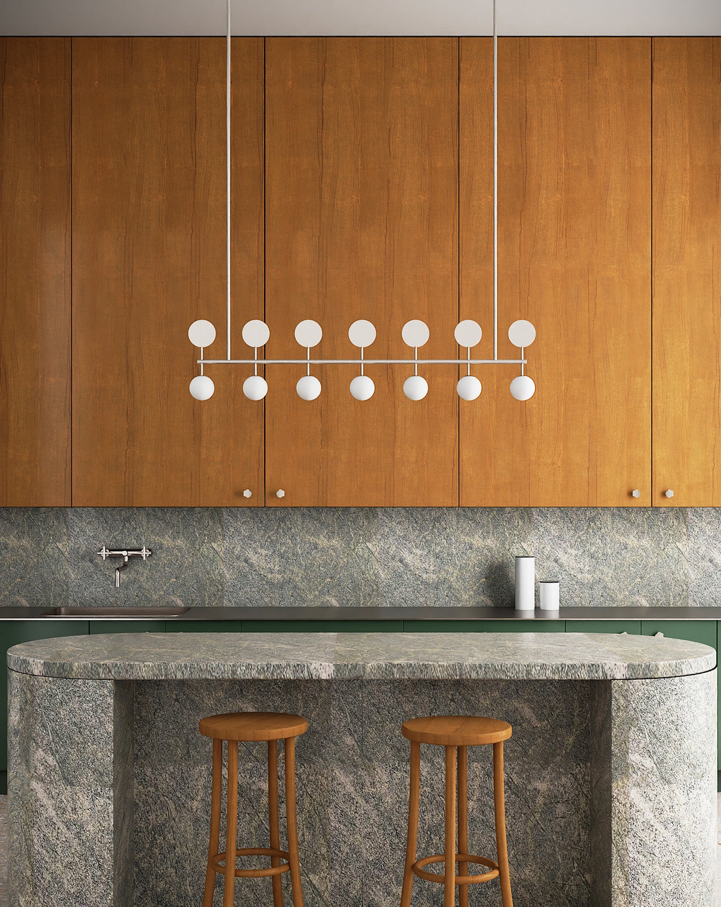 Row Glass Suspension Light