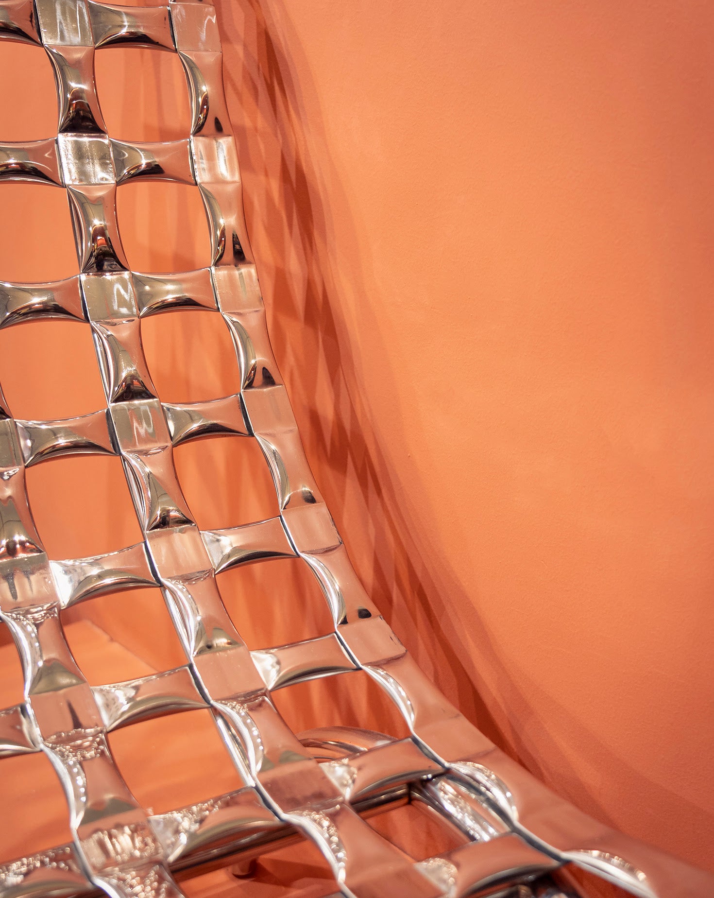 SS Cross Steel and Chrome Chair