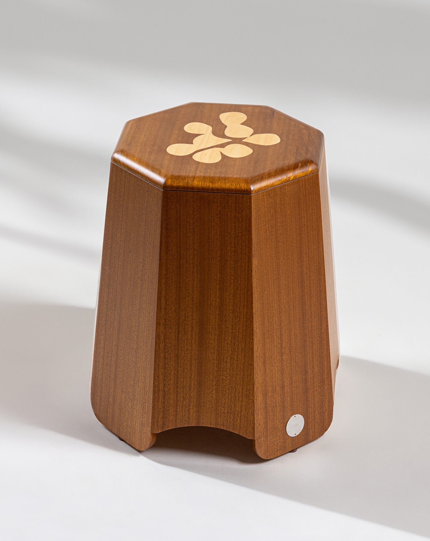 Saif Natual Wood Stool
