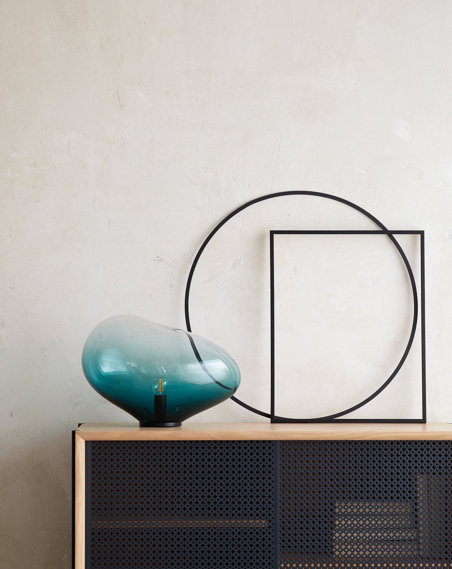 Sedna I Petrol Table Lamp